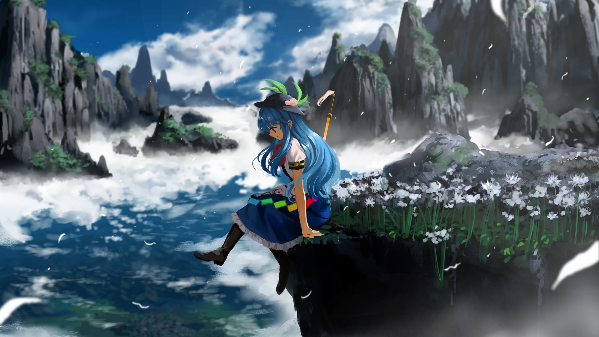 Touhou, 720P, Anime, Tenshi Hinanawi, HD Wallpaper