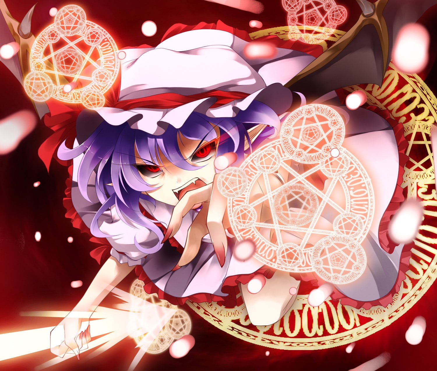 Touhou, Remilia Scarlet, anime, anime girls, 720P, HD Wallpaper