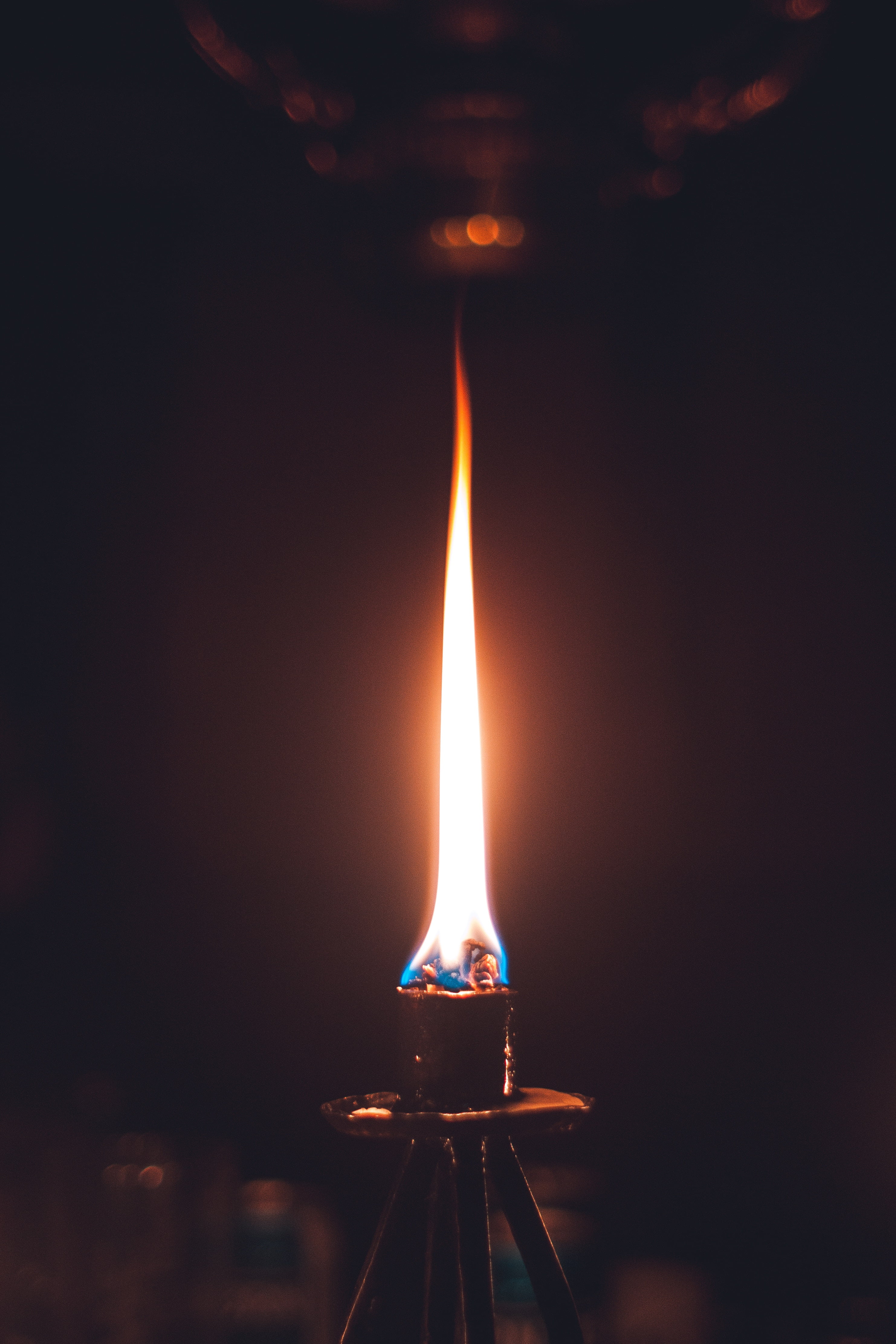 backgrounds, motion, glowing, single Object, illuminated, candle, shiny, metal, red, igniting, black background, light - Natural Phenomenon, black Color, Phone HD Wallpaper