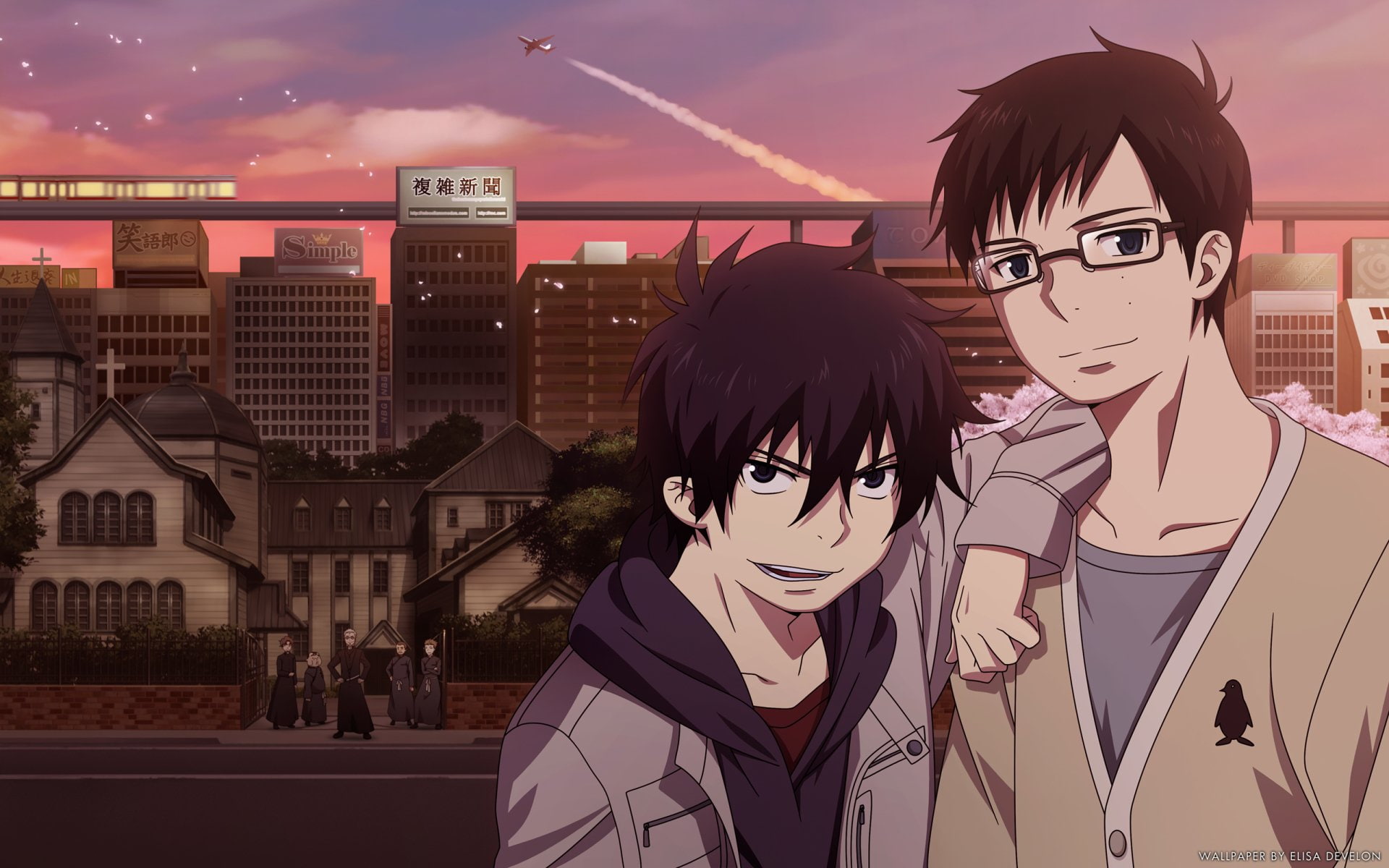 Rin Okumura, Shiro Fujimoto, 1080P, Ao No Exorcist, Blue Exorcist, Anime, Yukio Okumura, HD Wallpaper
