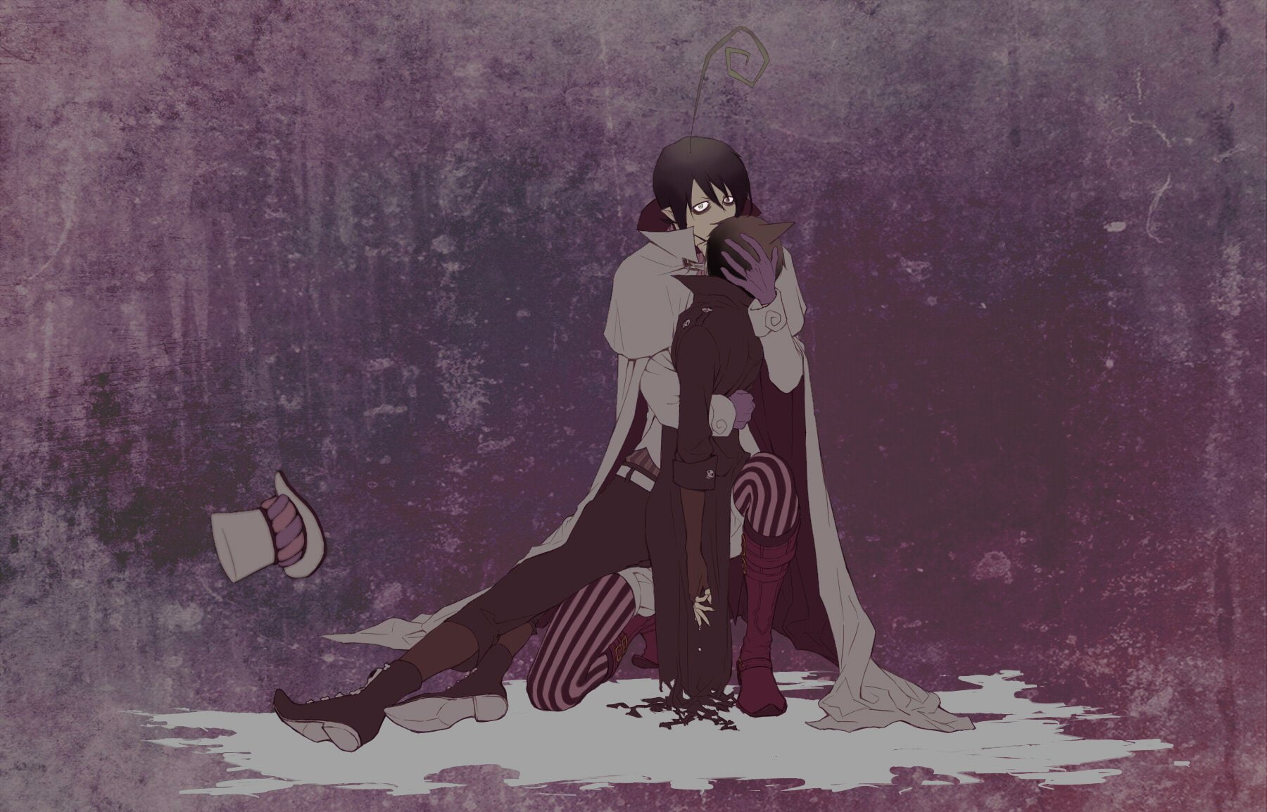 Ao No Exorcist, full length, women, adult, males, beauty, representation, Blue Exorcist, human representation, nature, wall - building feature, men, indoors, HD Wallpaper