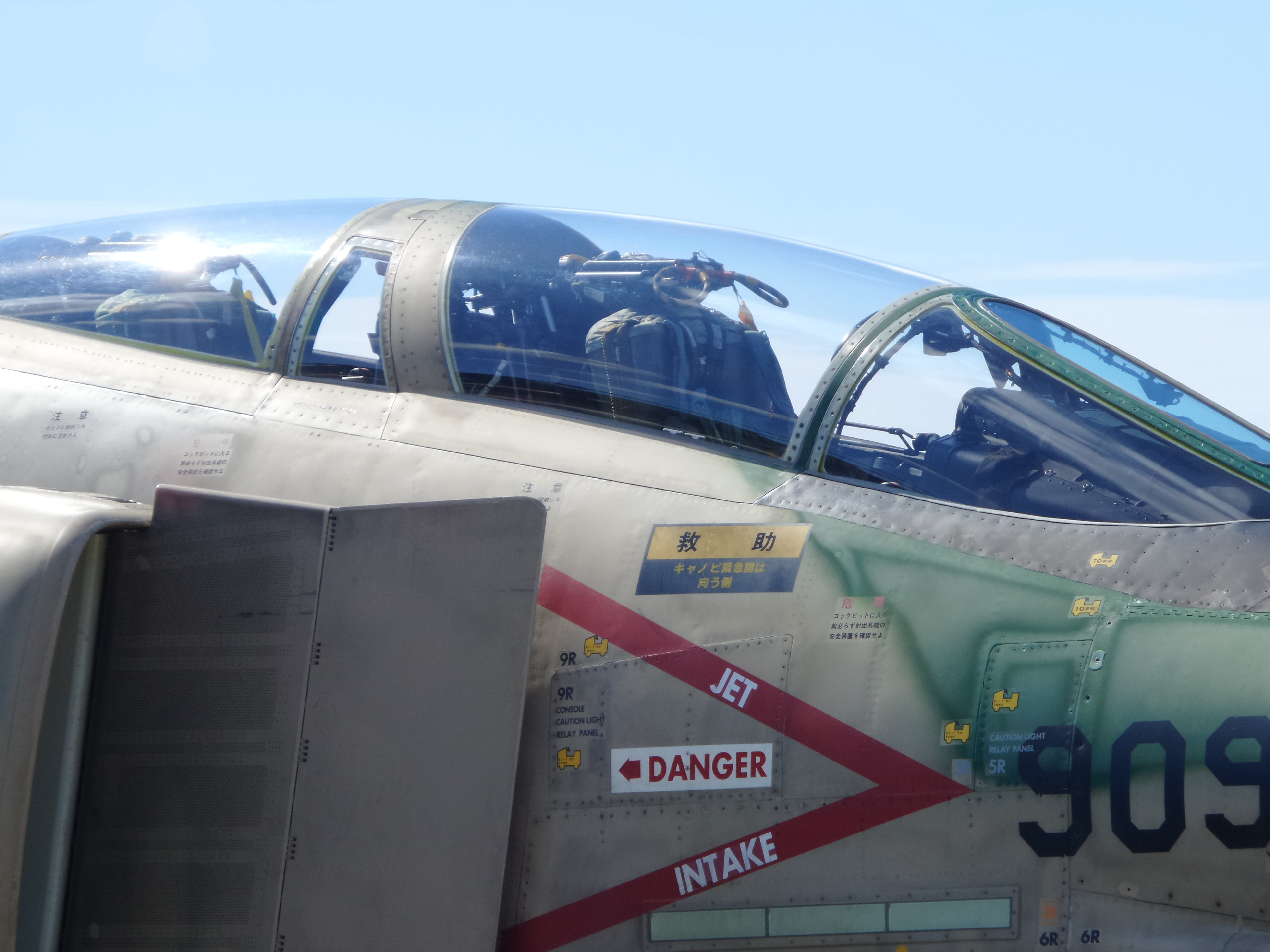 military, communication, text, airplane, hamamatsu, stationary, transportation, aircraft, phantom, show, japan, engine, flying, glass - material, 5K, sky, HD Wallpaper