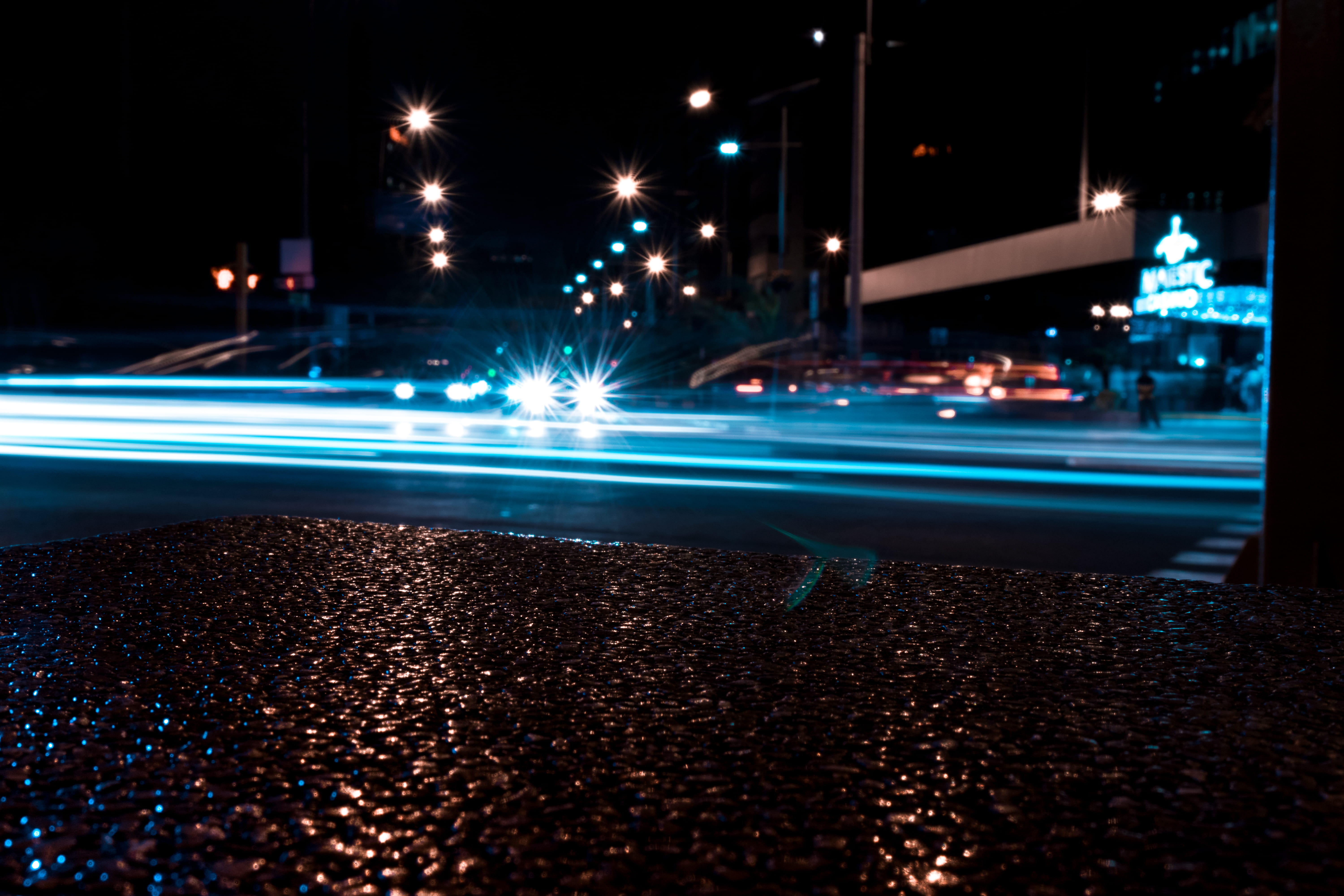 mode of transportation, illuminated, traffic, park, street, transportation, long expo, urban, blurred motion, lights, road, motor vehicle, long exposure, HD Wallpaper