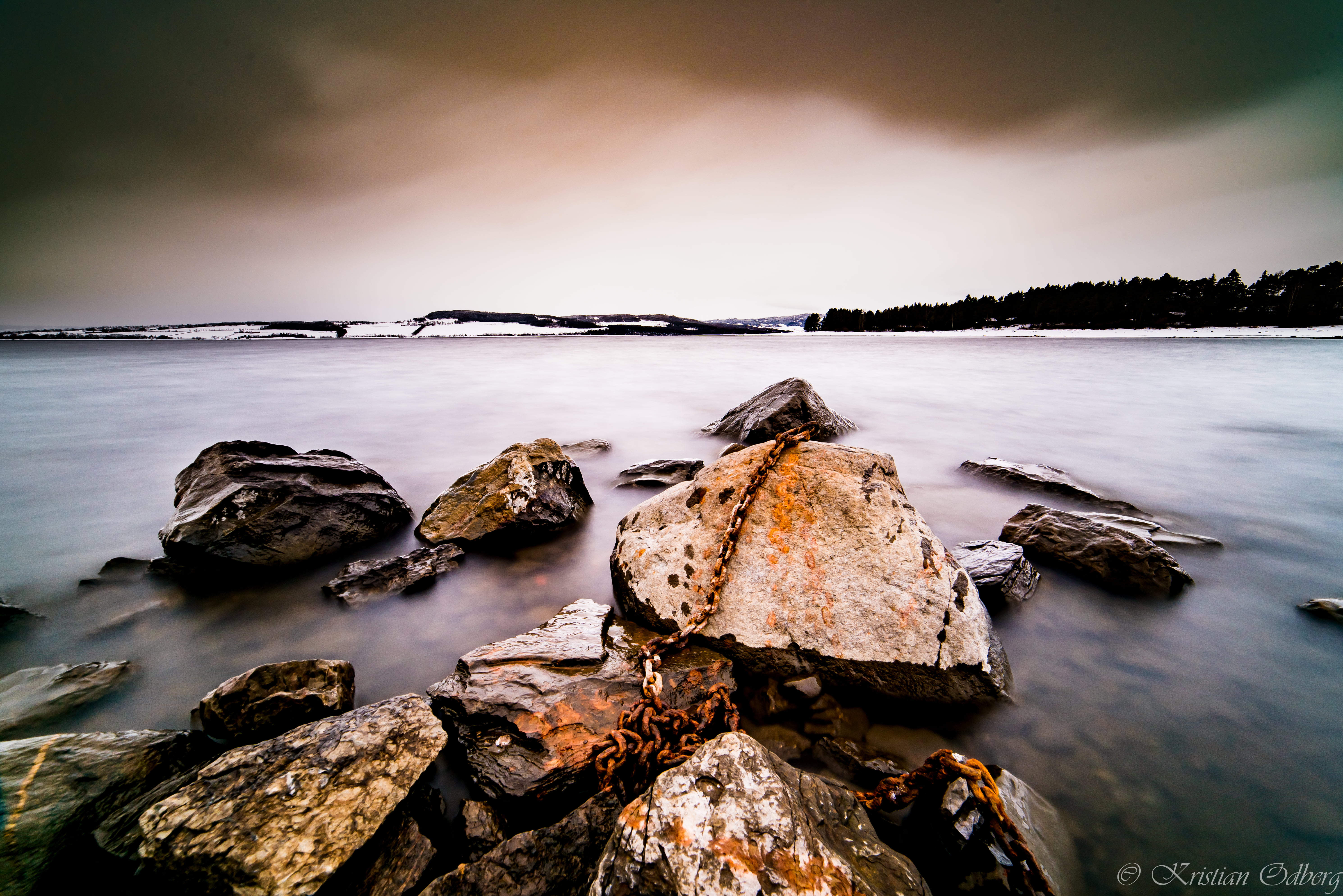 clouds, water, time, scenics, body, weather, 5K, body of water, sunset, rock - Object, sky, landscape, seascape, expo, day, photo, beach, outdoors, sea, HD Wallpaper