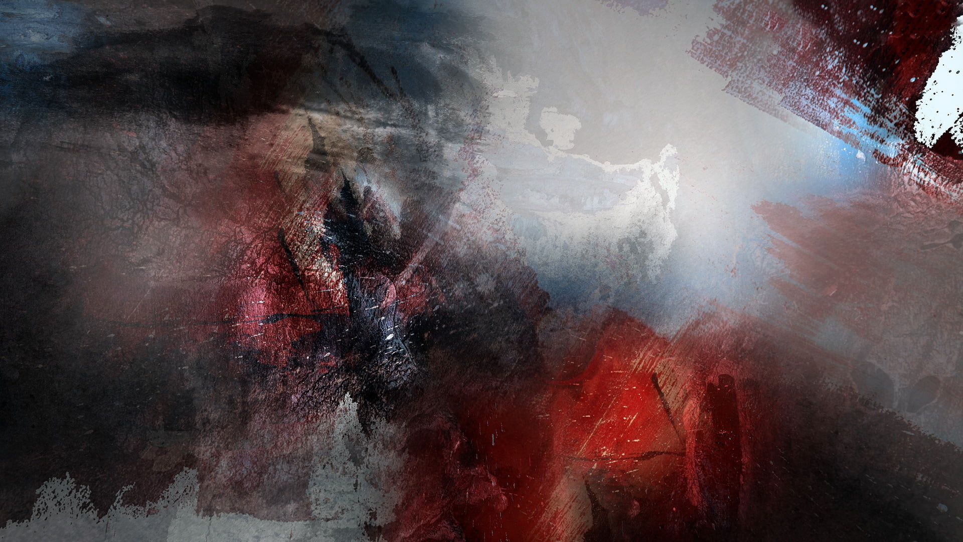 day, celebration, destruction, backgrounds, red, city, motion, people, painting, black, blue, background, creativity, indoors, color, emotion, smoke - physical structure, HD Wallpaper