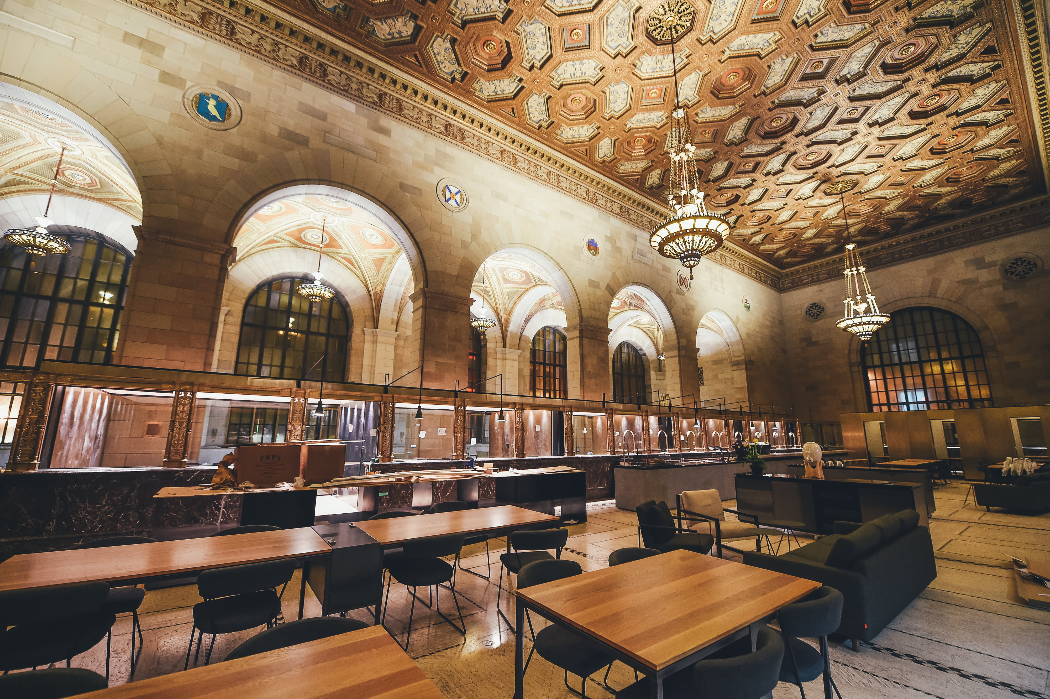 history, furniture, architectural column, table, floor, inside, university, lamp, spirituality, ceiling, architecture, chair, 4K, wood - material, day, HD Wallpaper