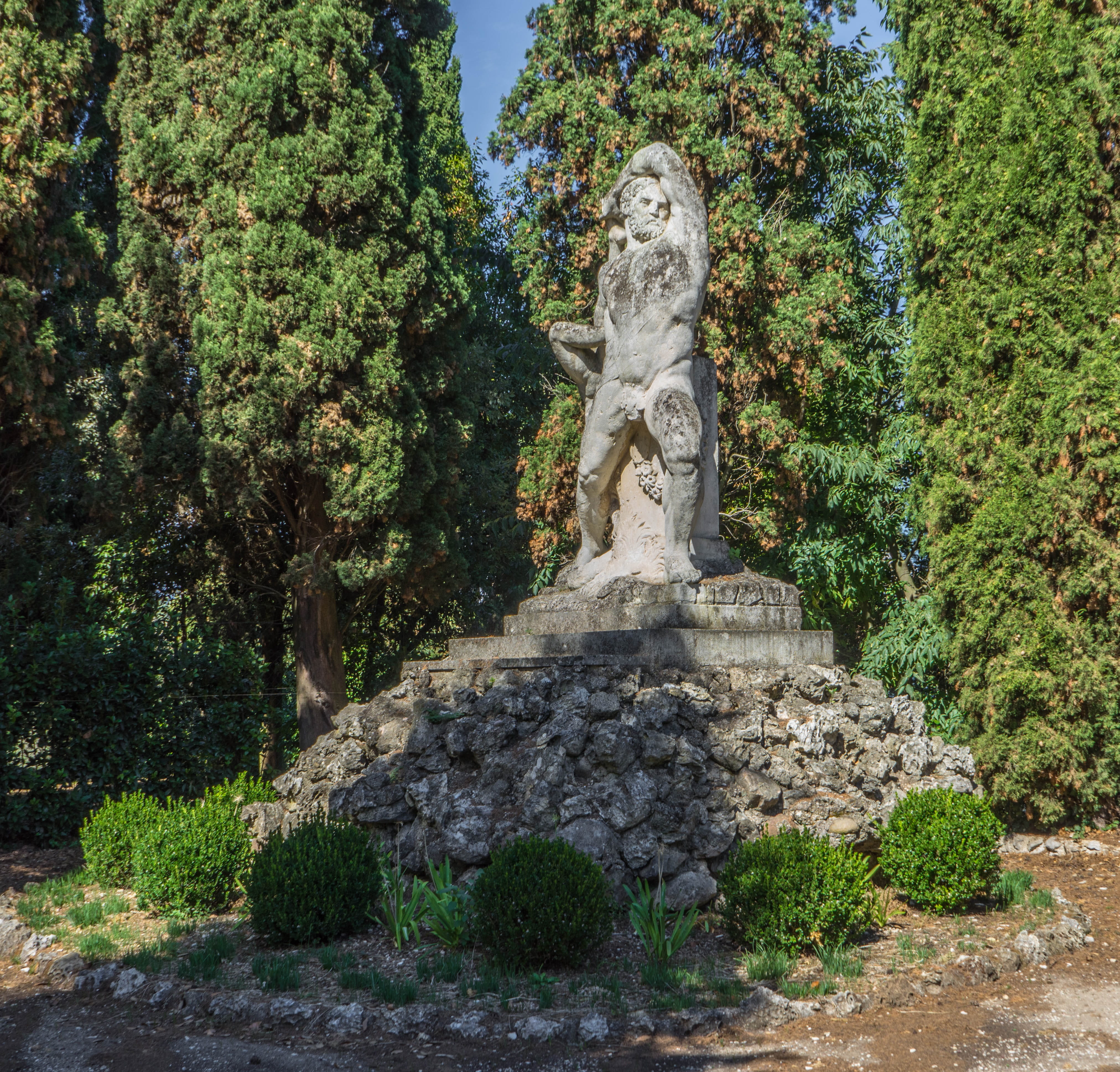 luxury, tourism, travel destinations, day, cortine, holiday, statue, growth, sculpture, summer, lake garda, paradise, 4K, male likeness, creativity, tree, HD Wallpaper