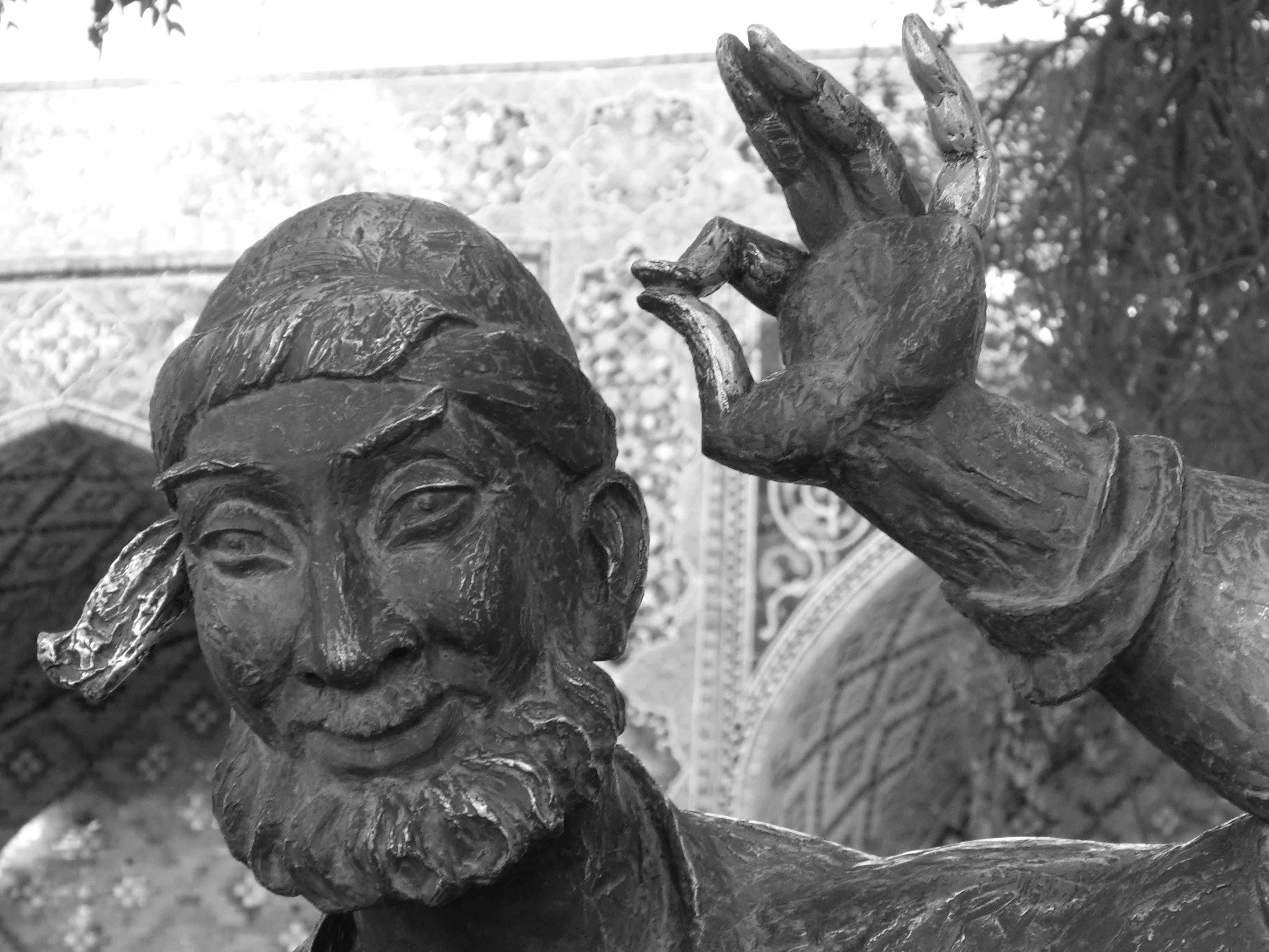 close-up, focus on foreground, architecture, male likeness, stone material, no people, creativity, angel, art and craft, uzbekistan, craft, park, tree, HD Wallpaper