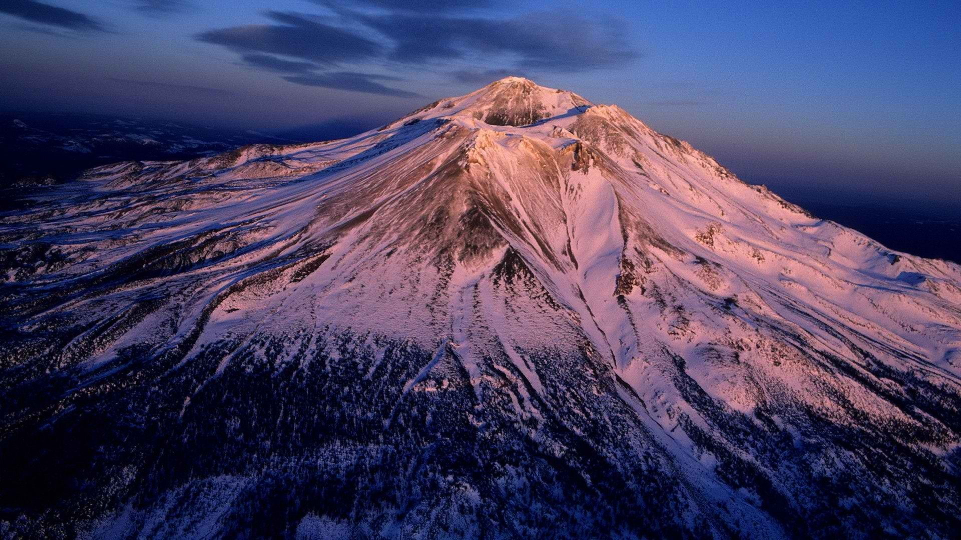 california, mount, aerial, shasta, 1080P, HD Wallpaper