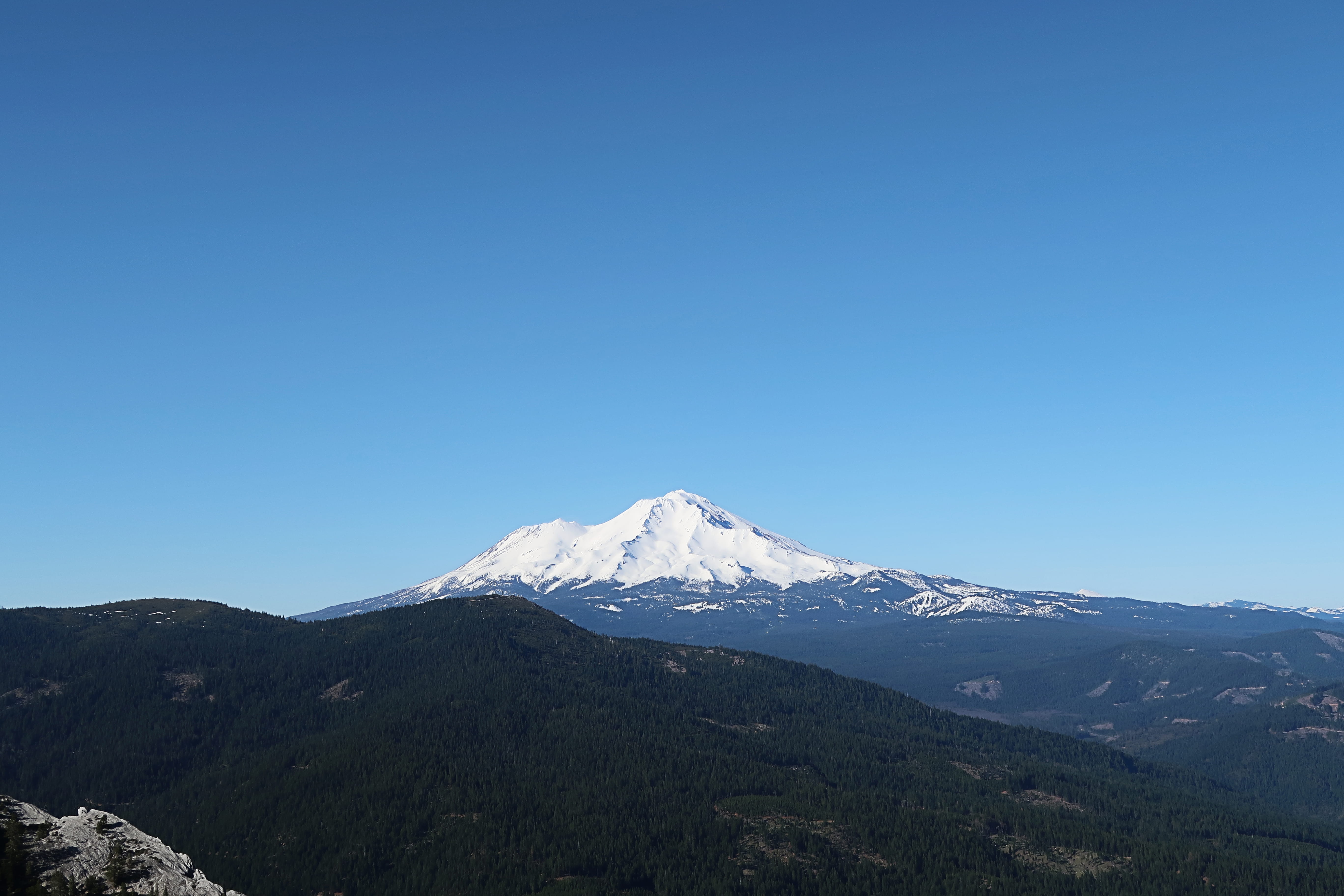 5K, nature, tranquility, mount shasta, scenics - nature, united states, mountain, winter, snow, snow capped mountain, environment, mountain peak, outdoors, HD Wallpaper
