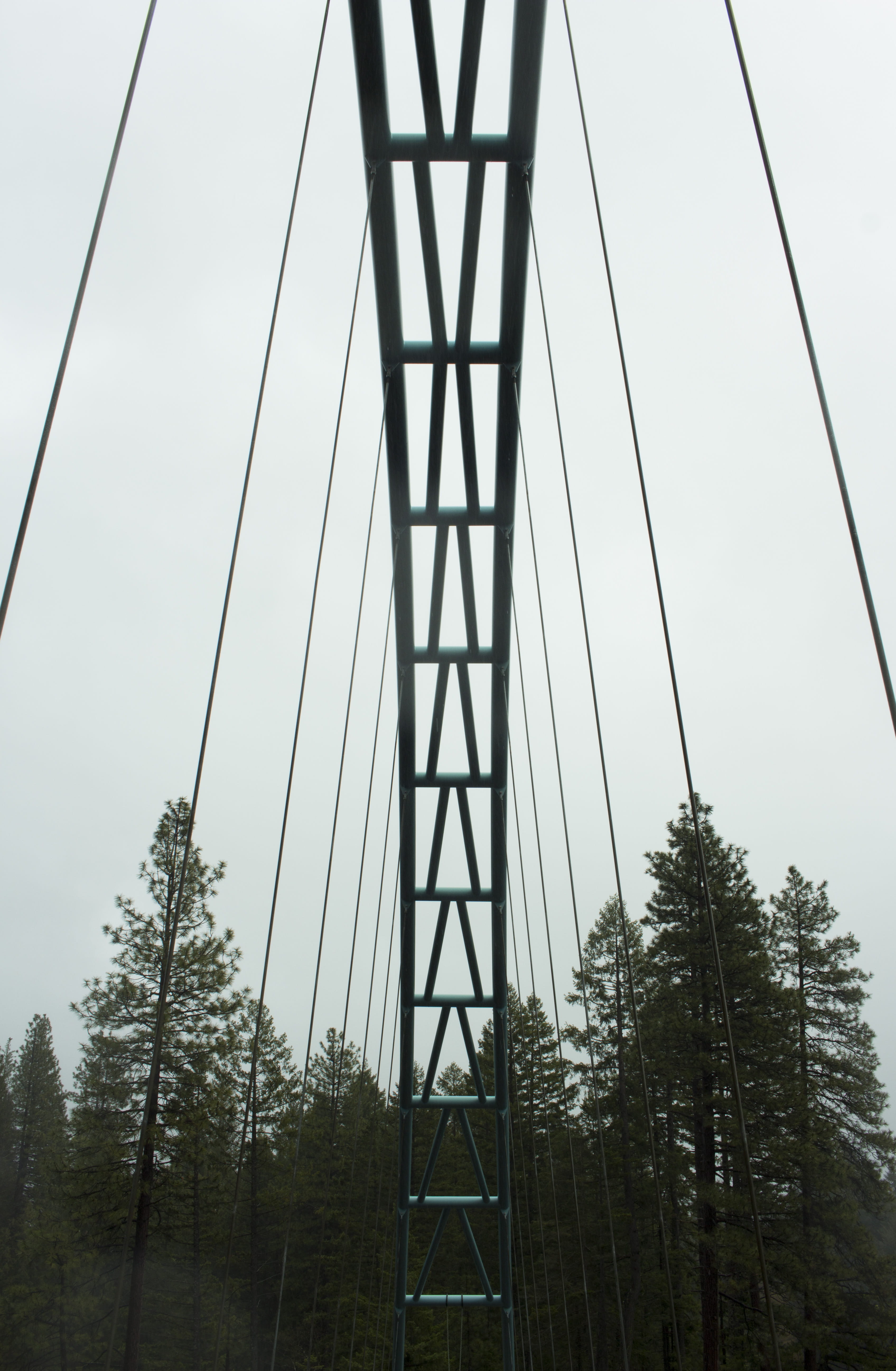 bridge - man made structure, clear sky, tall, nature, power supply, day, 5K, lost, connection, no people, plant, wild, mount shasta, sky, clouds, bridge, Phone HD Wallpaper