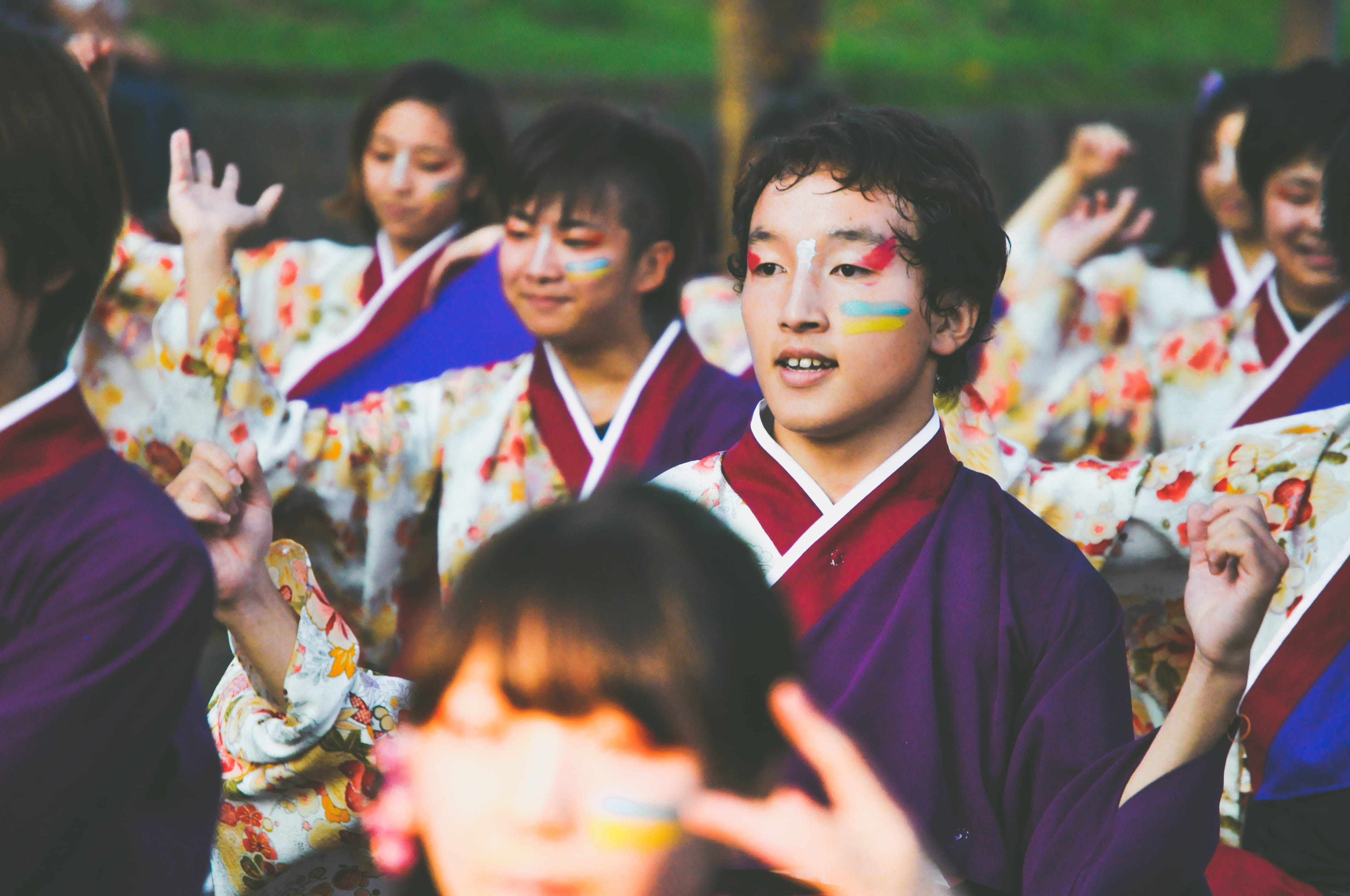 traditional Festival, traditional Clothing, wearing, cultures, standing, japan, photography, indigenous Culture, kids, real people, robe, 4K, men, togetherness, HD Wallpaper