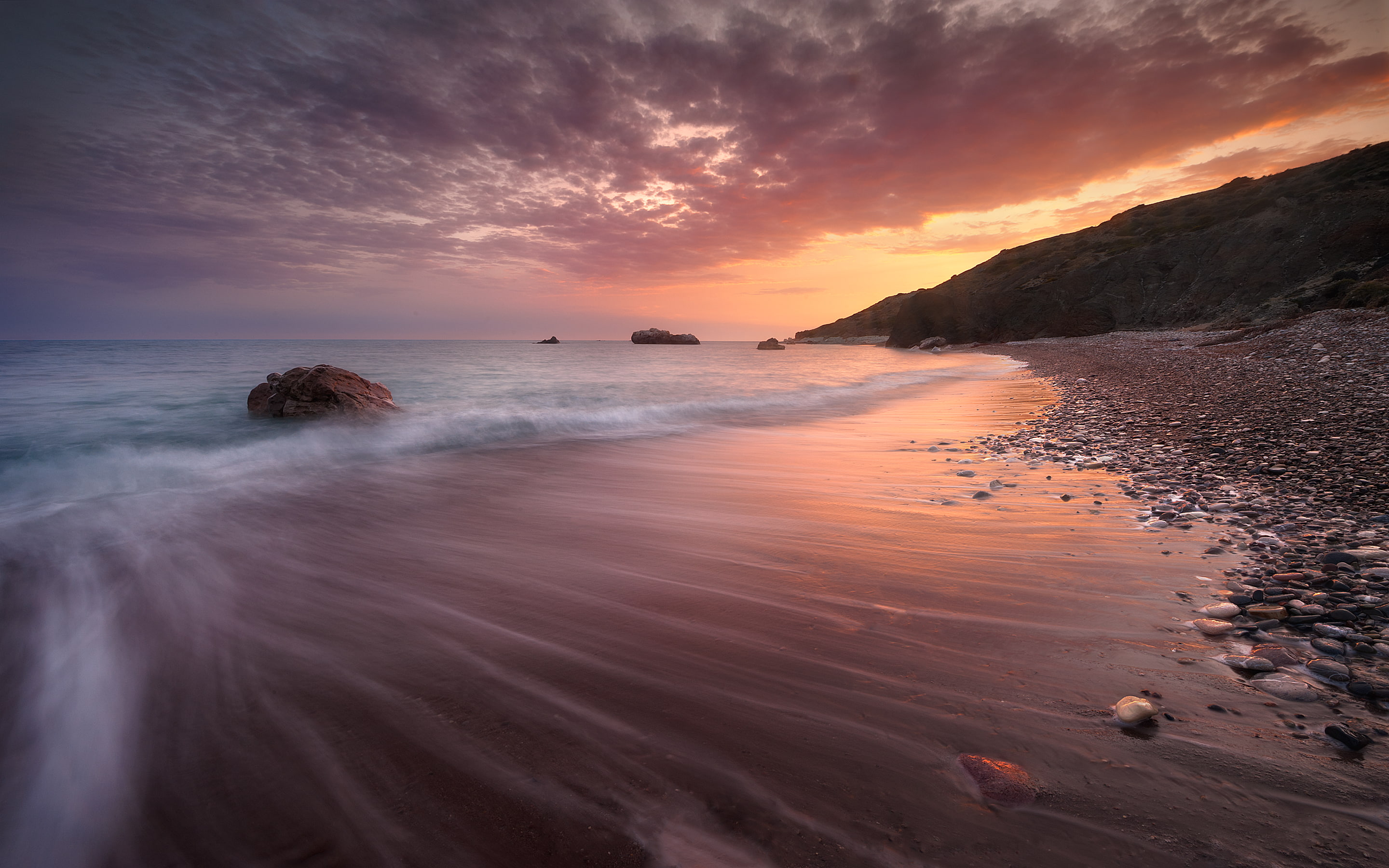 outdoors, beauty in nature, no people, tranquil scene, coastal, longexposure, sea, land, nikonaf‑snikkor14‑24mmf/2.8ged, photography, idyllic, water, nikon, HD Wallpaper