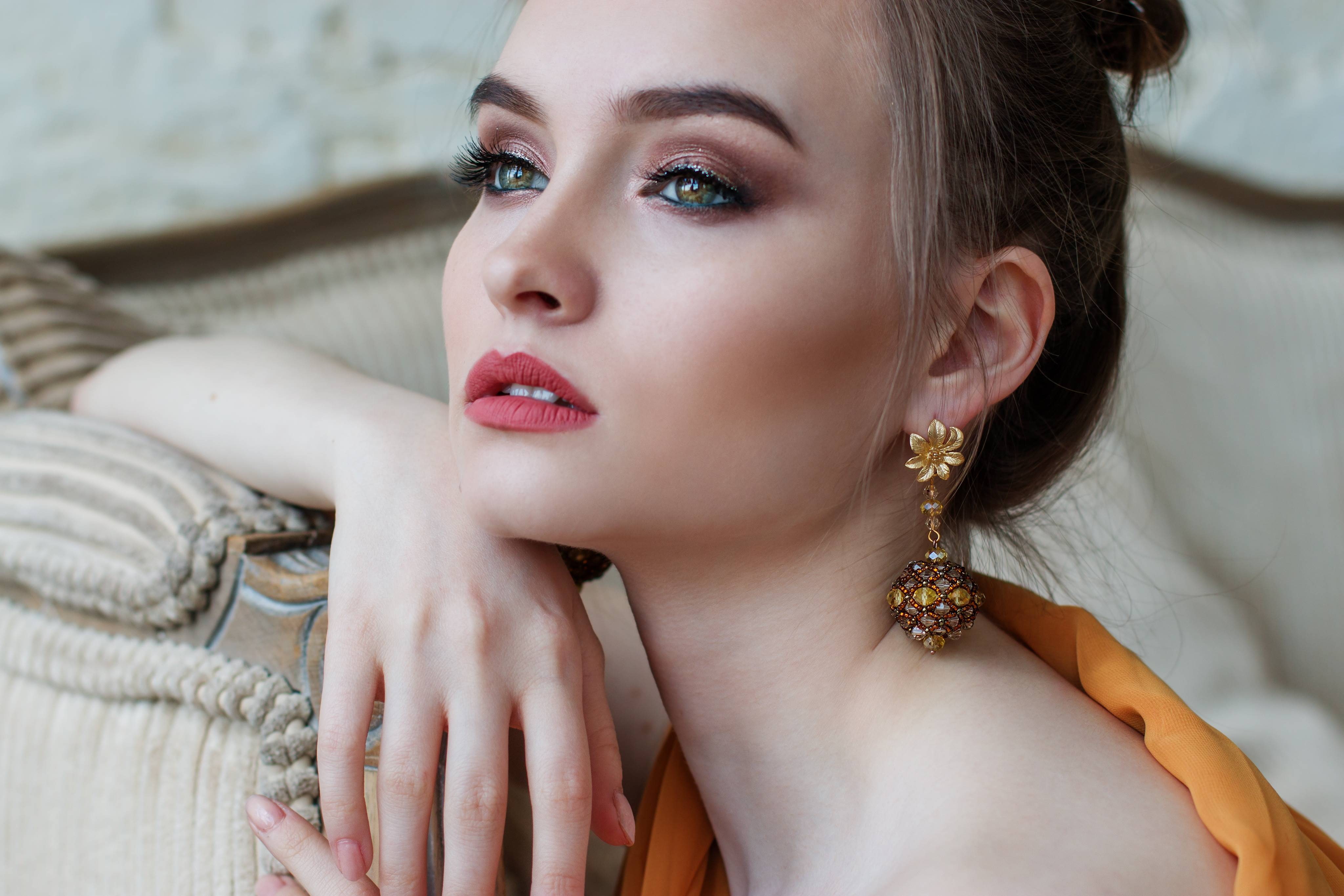 beautiful, hair, style, 4K, makeup, fashion, eyes, girl, HD Wallpaper