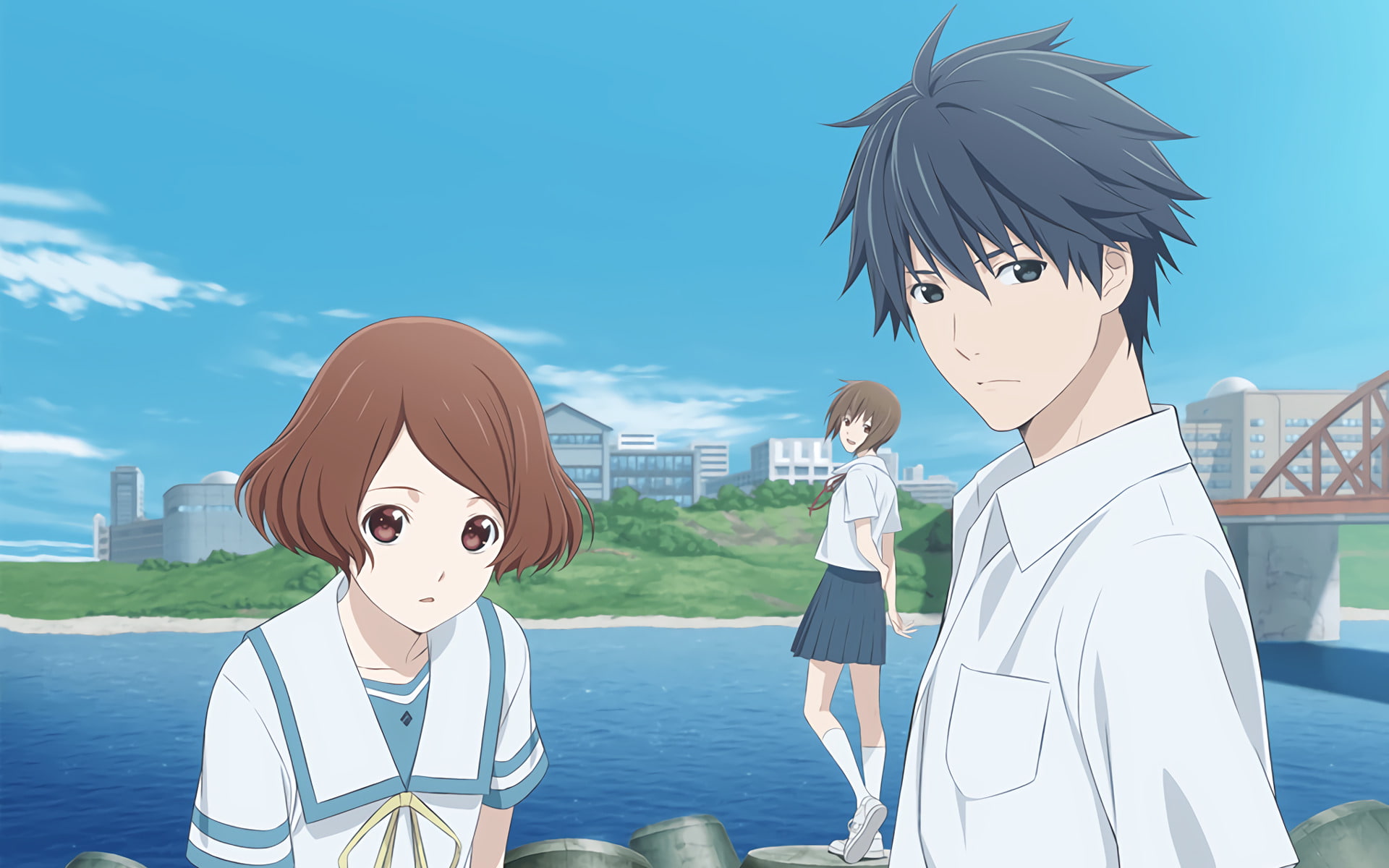 1080P, Kei Asai, Sakurada Reset, Misora Haruki, Sumire Souma, Anime, HD Wallpaper