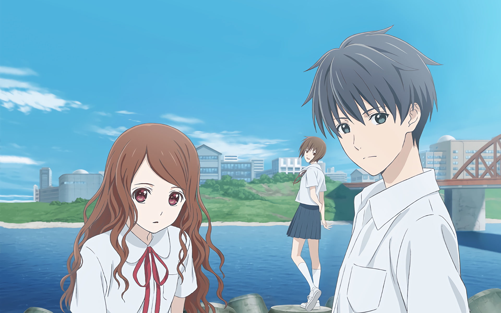 Sakurada Reset, Anime, Misora Haruki, Sumire Souma, Kei Asai, 1080P, HD Wallpaper
