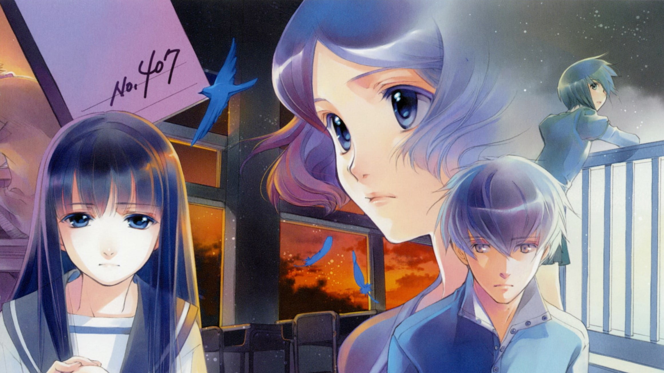 1080P, Misora Haruki, Sakurada Reset, Anime, Kei Asai, Sumire Souma, Seika Nonoo, HD Wallpaper
