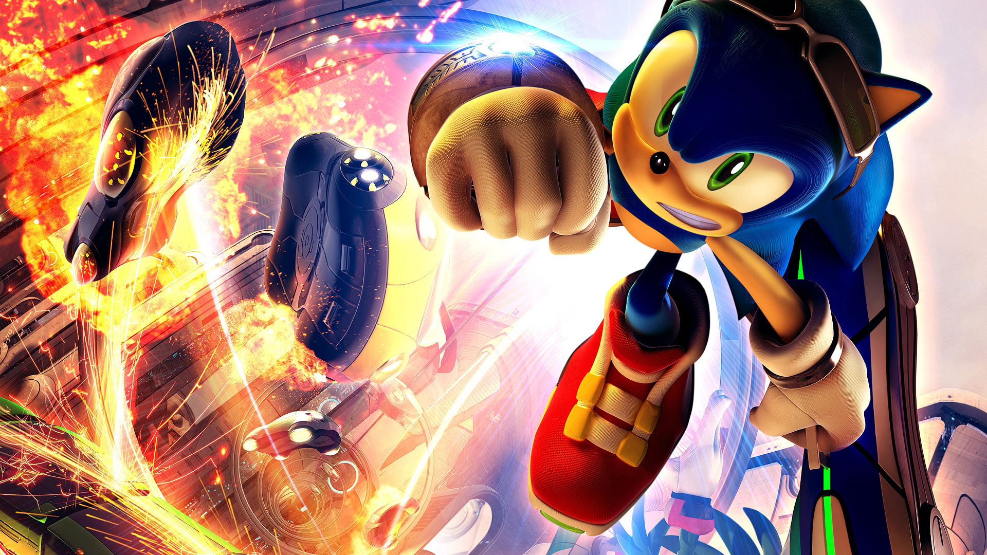 sonic, p, 1080P, 1080p, game, riders, HD Wallpaper