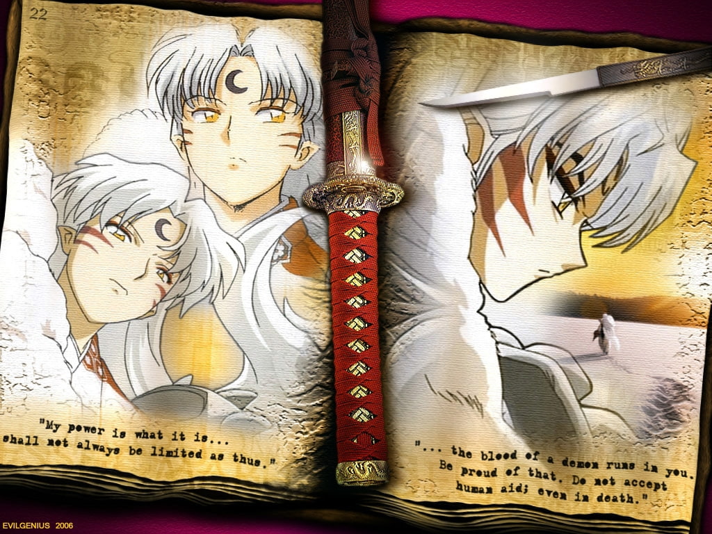480P, Inuyasha, art, anime, x, hd, HD Wallpaper