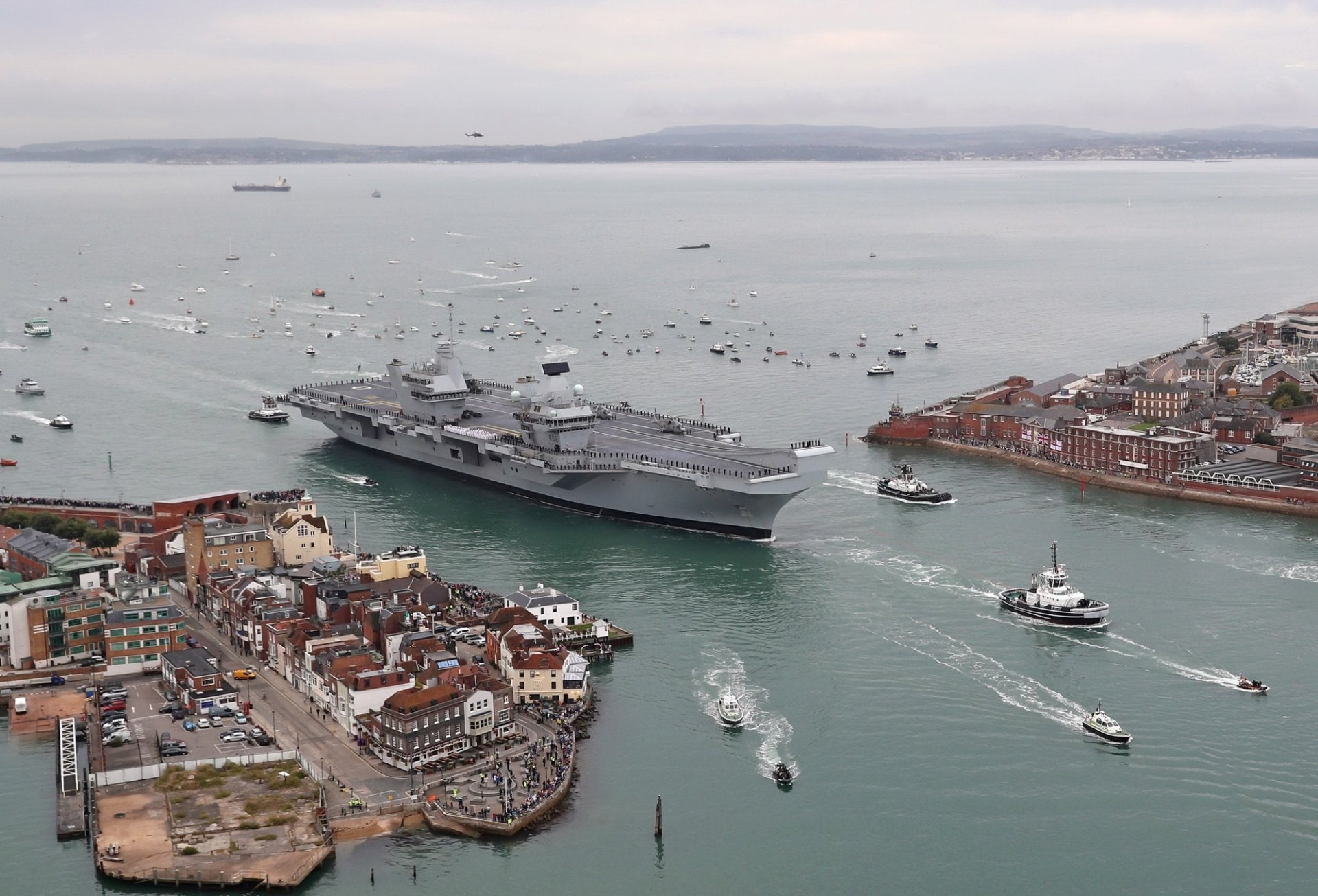 HMS Queen Elizabeth (R08), 1080P, Warship, Warships, Aircraft Carrier, HD Wallpaper