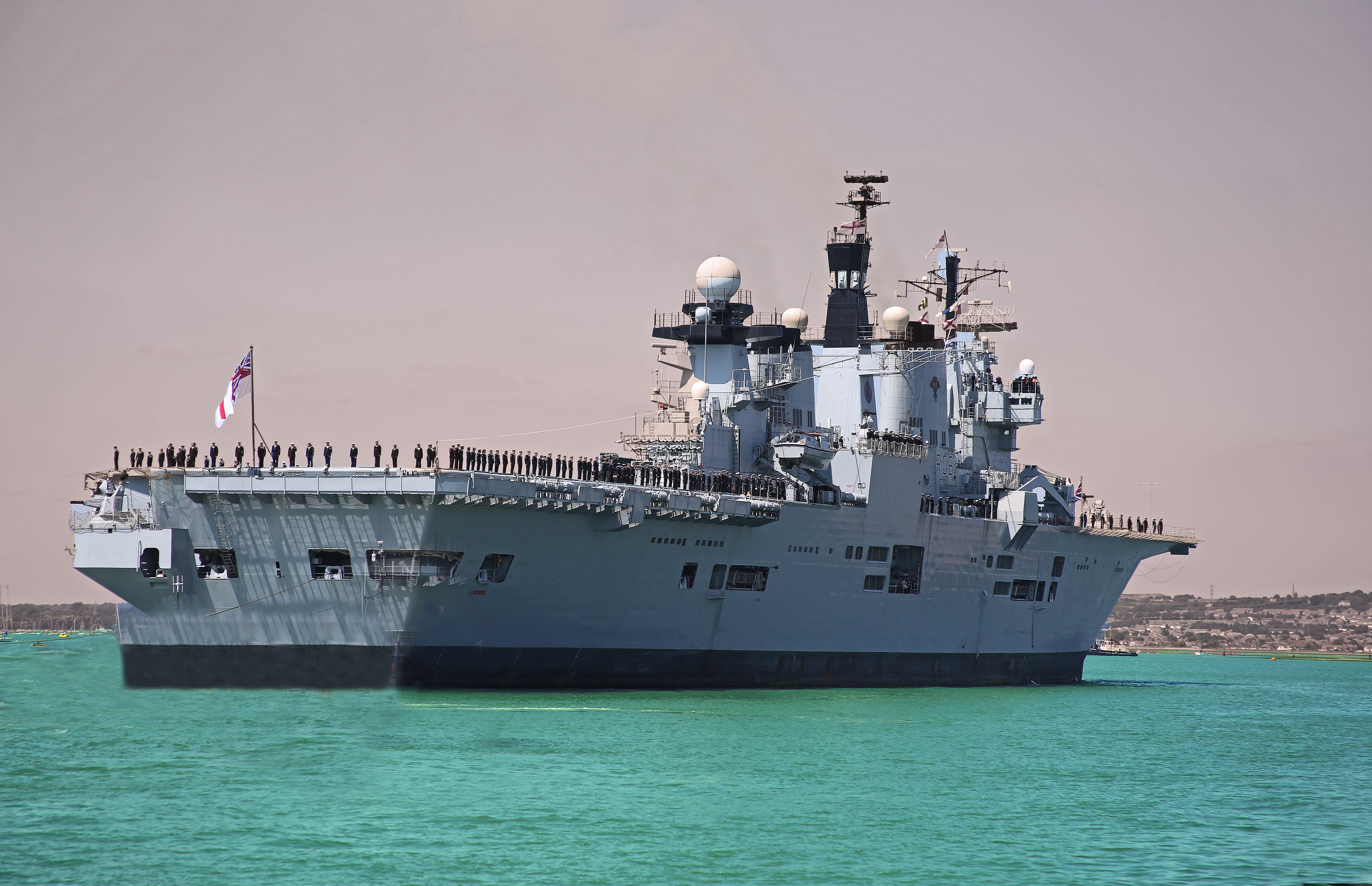 HMS Illustrious (R06), 5K, Aircraft Carrier, Warship, Warships, HD Wallpaper