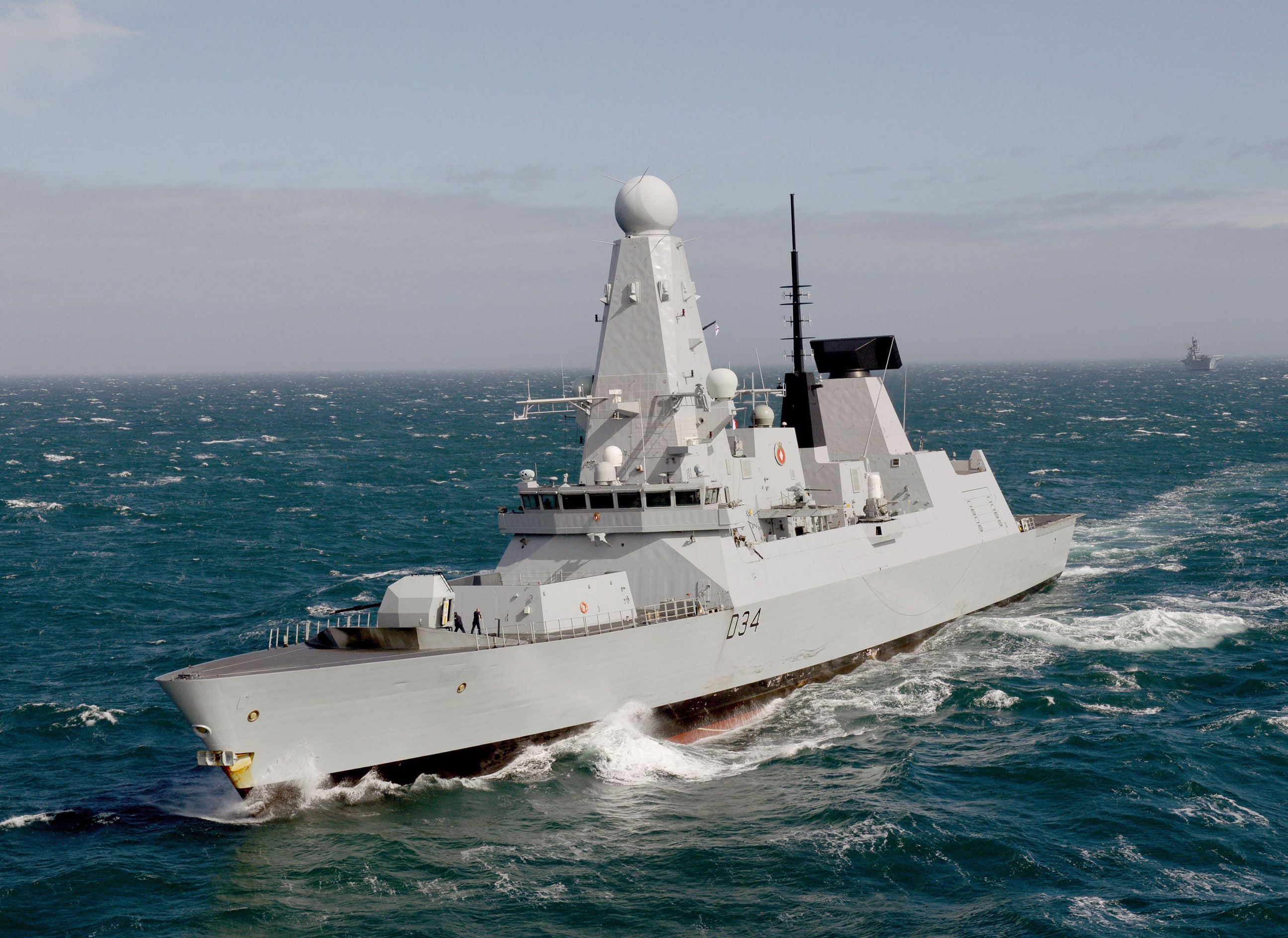 hms, d34, navy, military, 2K, diamond, ocean, royal, destroyer, HD Wallpaper