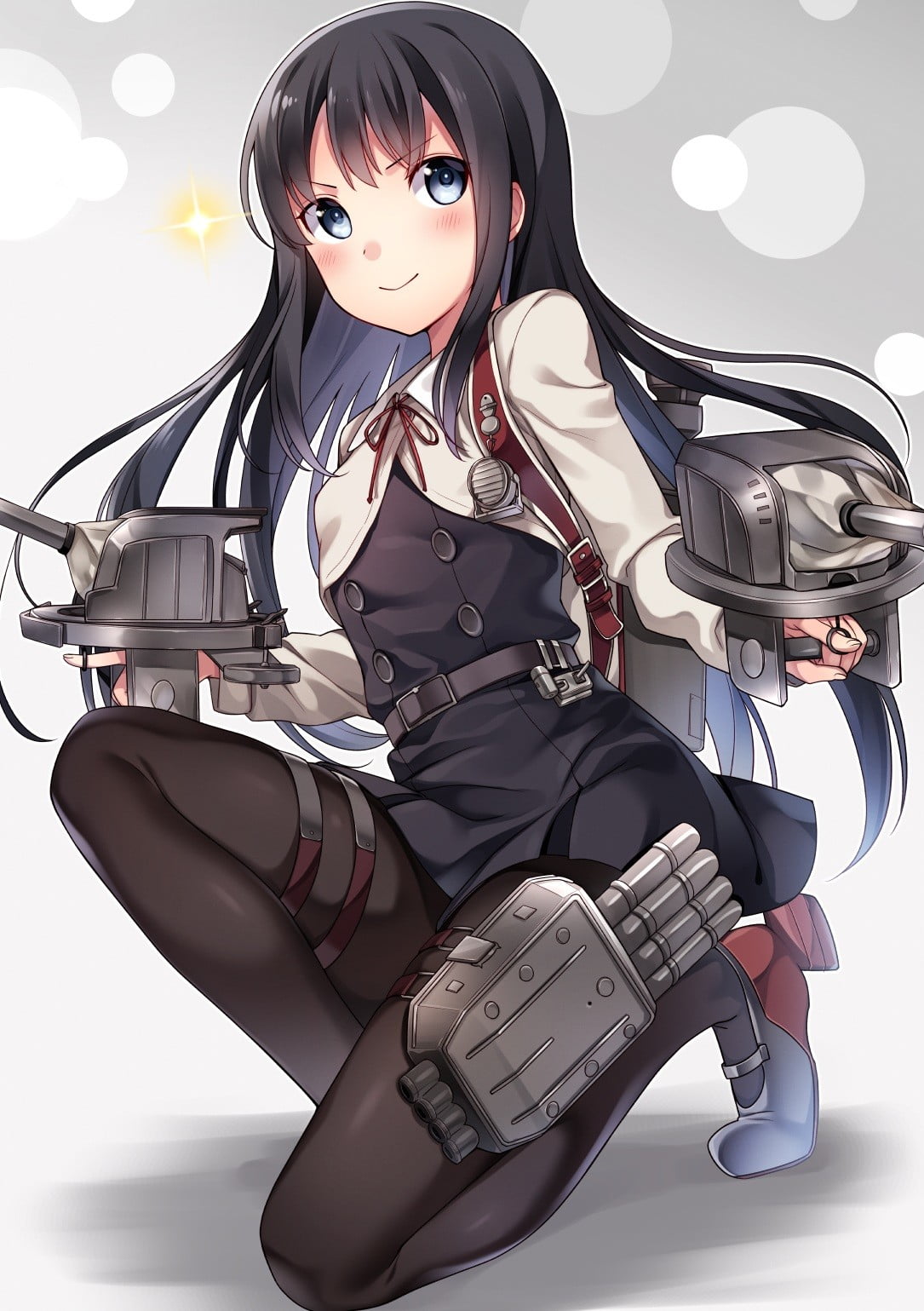 one person, business, beauty, fashion, Kantai Collection, beautiful woman, sitting, Asashio (kancolle), heels, young adult, young women, blue eyes, anime, Phone HD Wallpaper