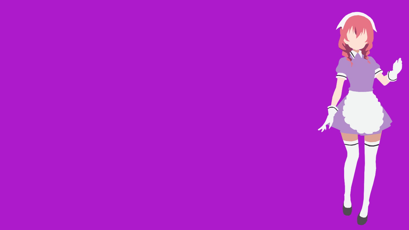 Purple, Anime, Maid, 720P, Blend S, Miu Amano, HD Wallpaper