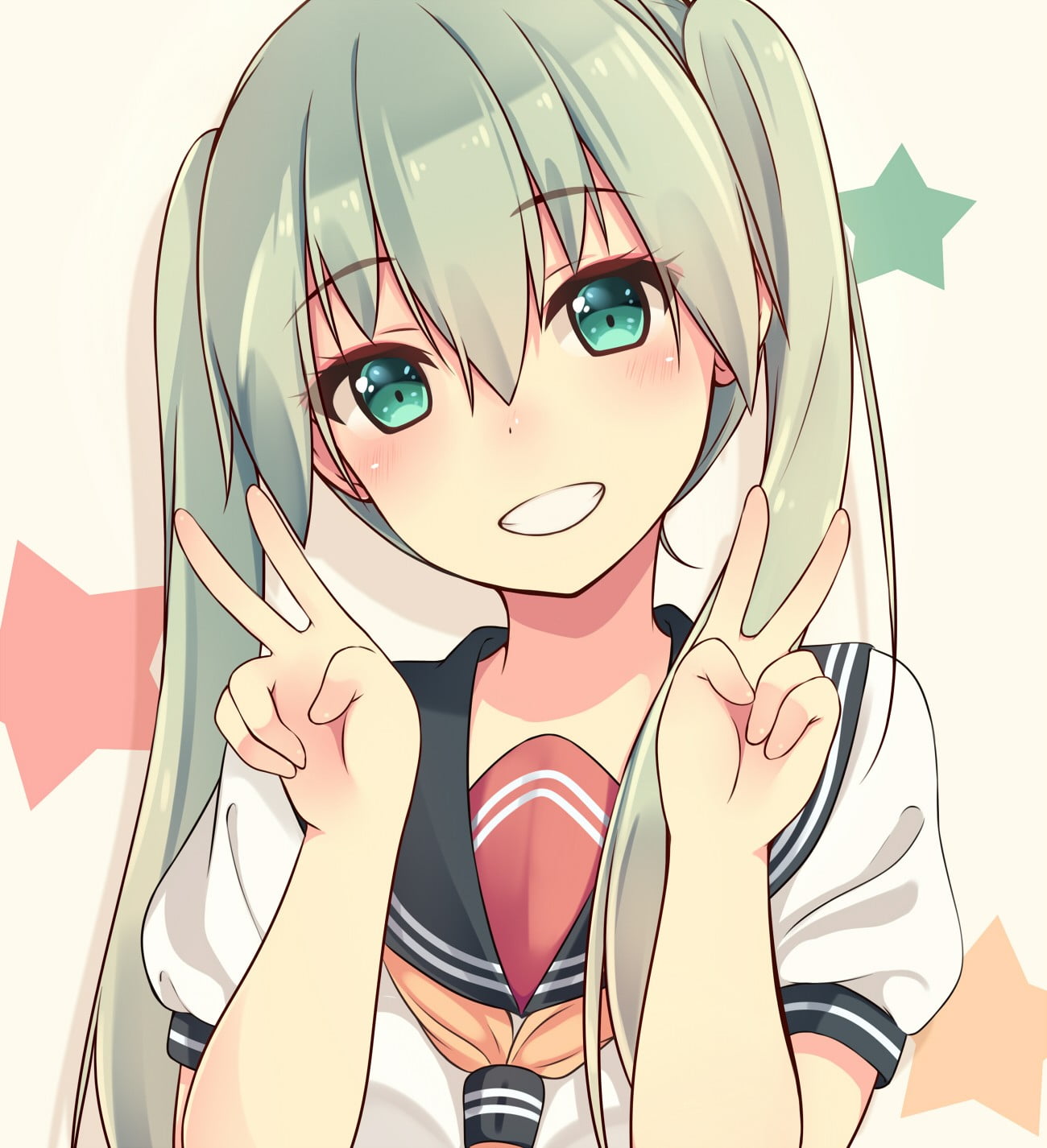 Hatsune Miku, front view, human body part, one person, emotion, leisure activity, communication, women, portrait, body part, Vocaloid, lifestyles, twintails, Phone HD Wallpaper