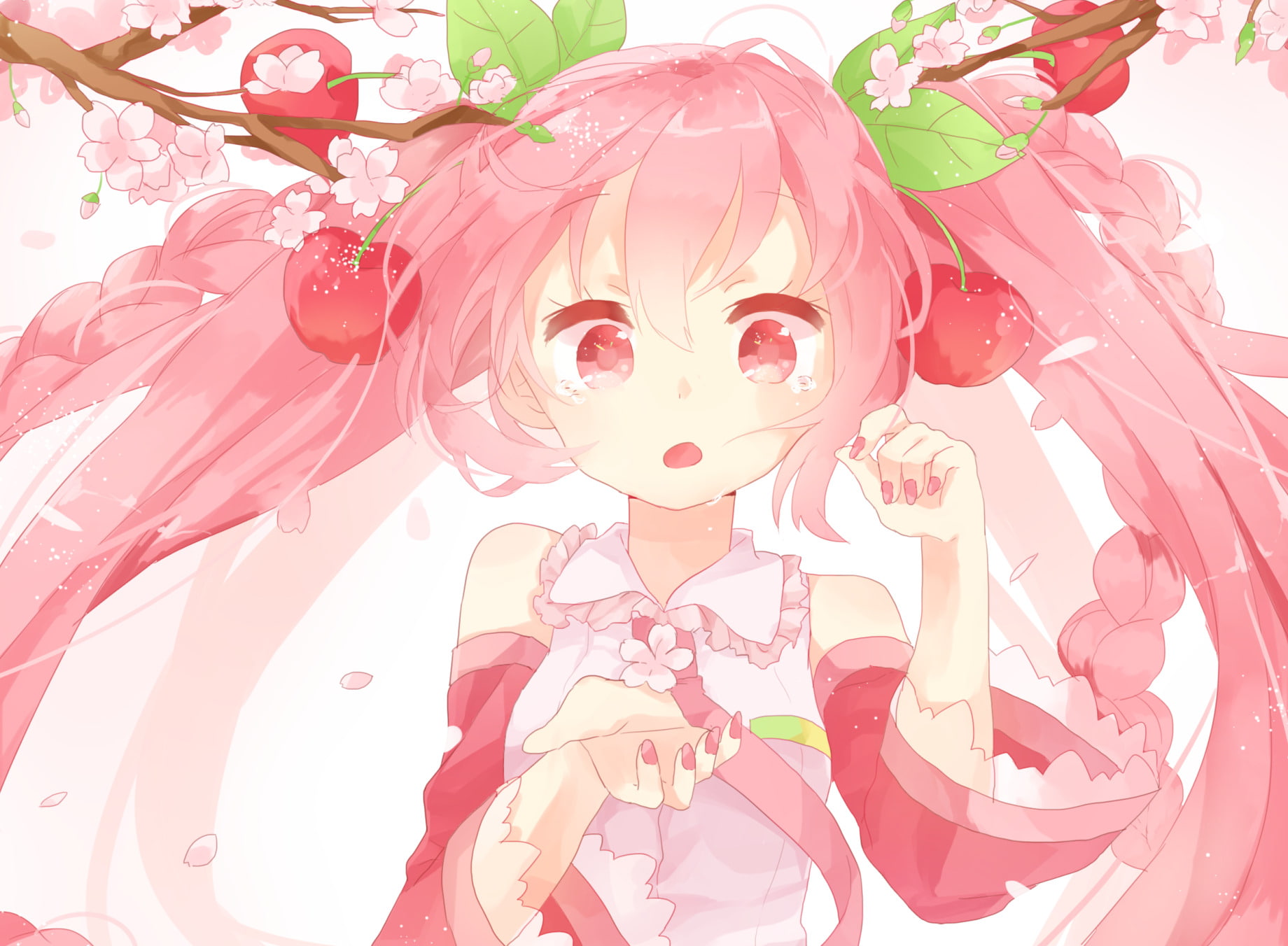 Anime, Sakura Miku, Vocaloid, 720P, HD Wallpaper