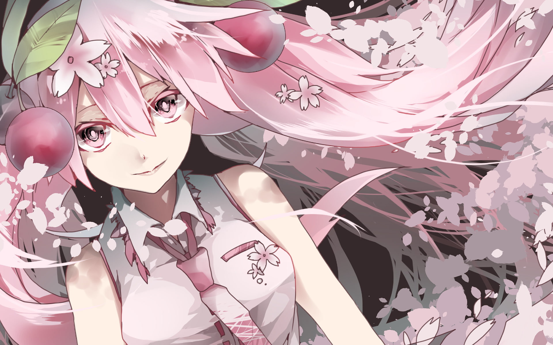 1080P, Hatsune Miku, Sakura Miku, Vocaloid, Anime, HD Wallpaper