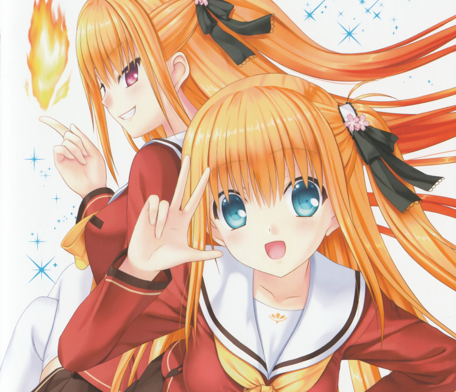Yusa Kurobane, Charlotte, Misa Kurobane, 1080P, Anime, HD Wallpaper