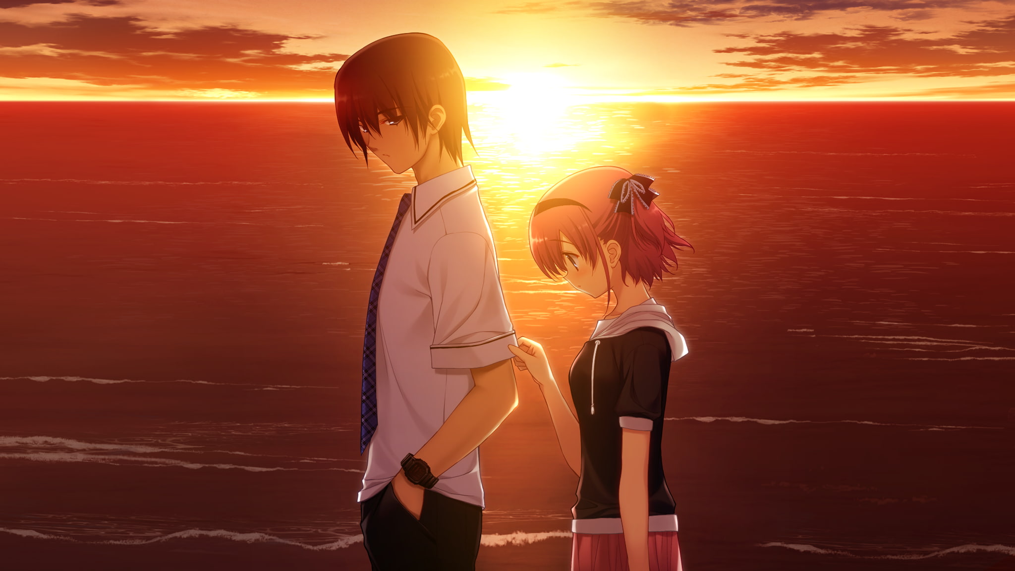 Grisaia (Series), Anime, 1080P, Yuuji Kazami, Sachi Komine, Grisaia No Kajitsu, HD Wallpaper