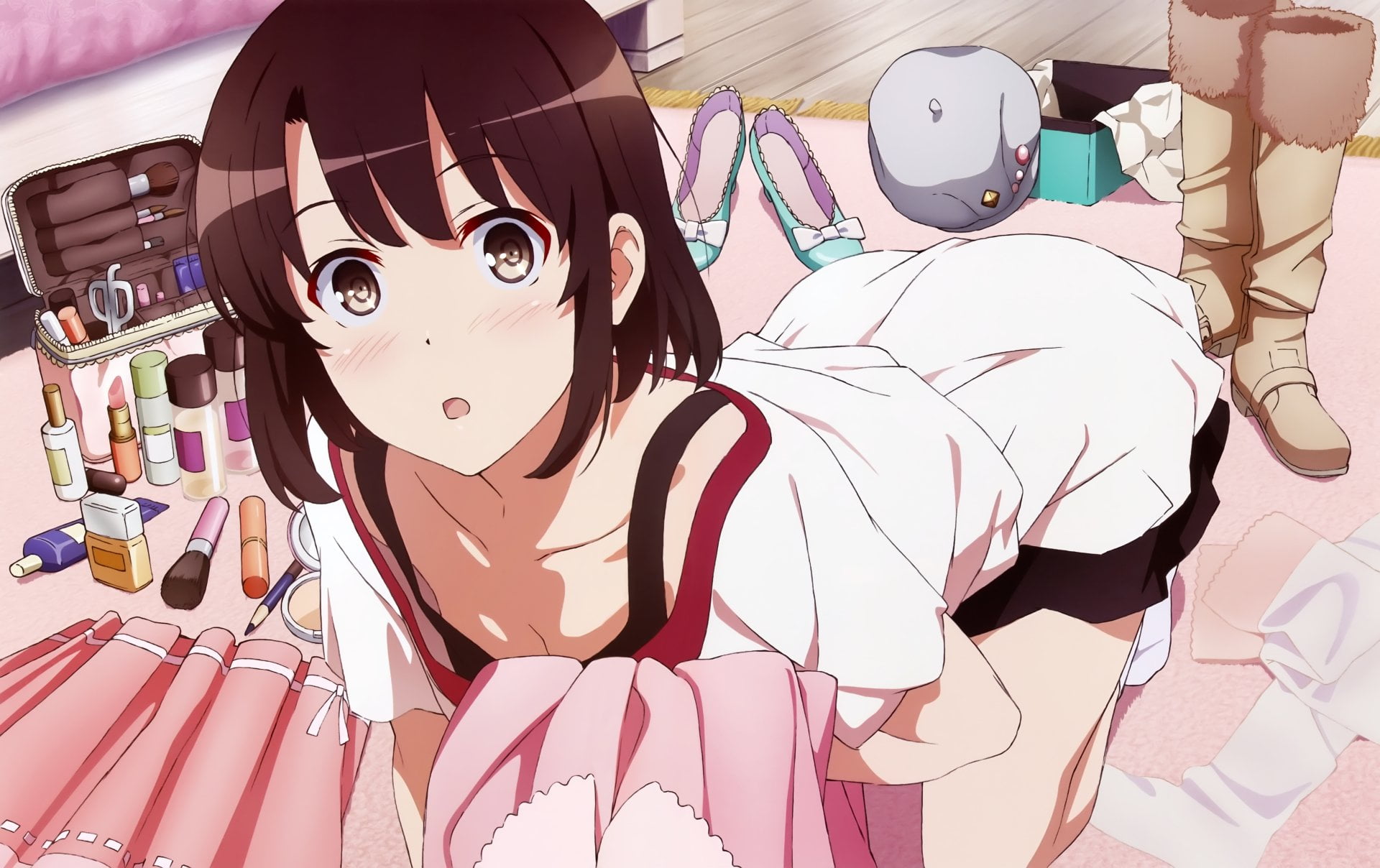 real people, maid, leisure activity, day, digital, one person, Saekano: How to Raise a Boring Girlfriend, women, three quarter length, female, indoors, HD Wallpaper