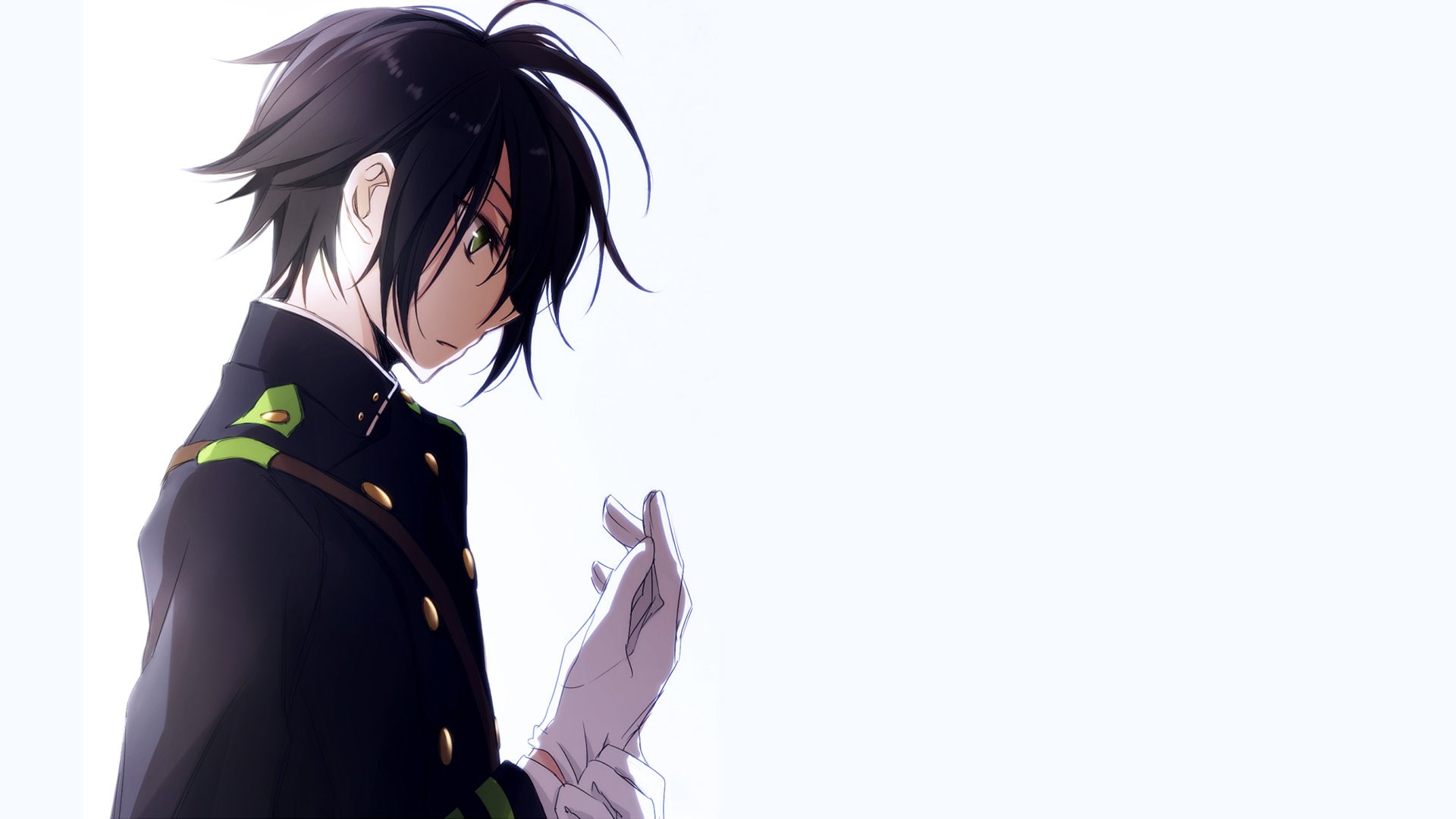 looking, uniform, copy space, safety, occupation, studio shot, Seraph of the End, young adult, clothing, Yūichirō Hyakuya, government, security, females, HD Wallpaper