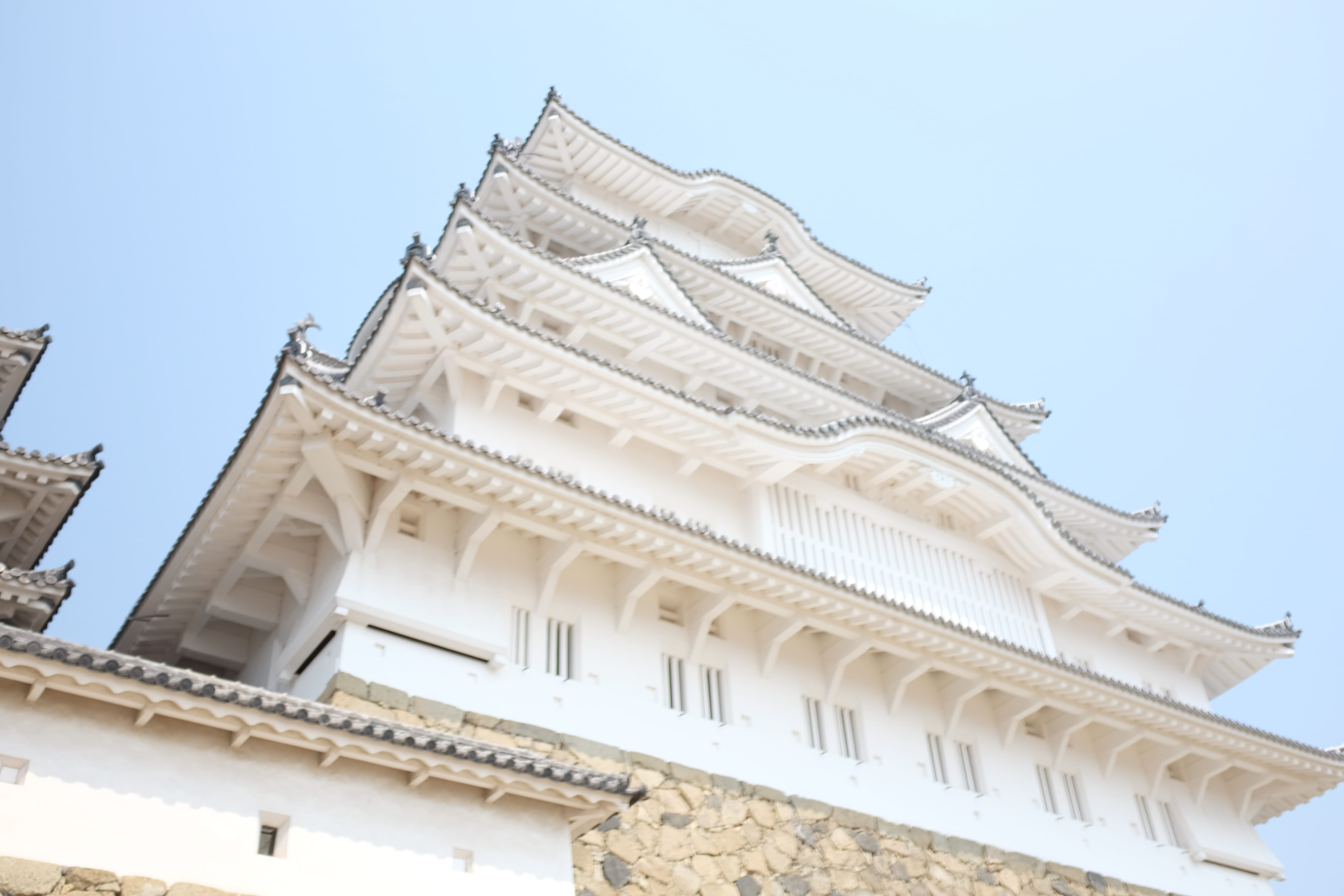 built structure, travel destinations, building, castle, history, hiroshima prefecture, clear sky, tourism, japan, city, nature, 4K, sky, architecture, HD Wallpaper