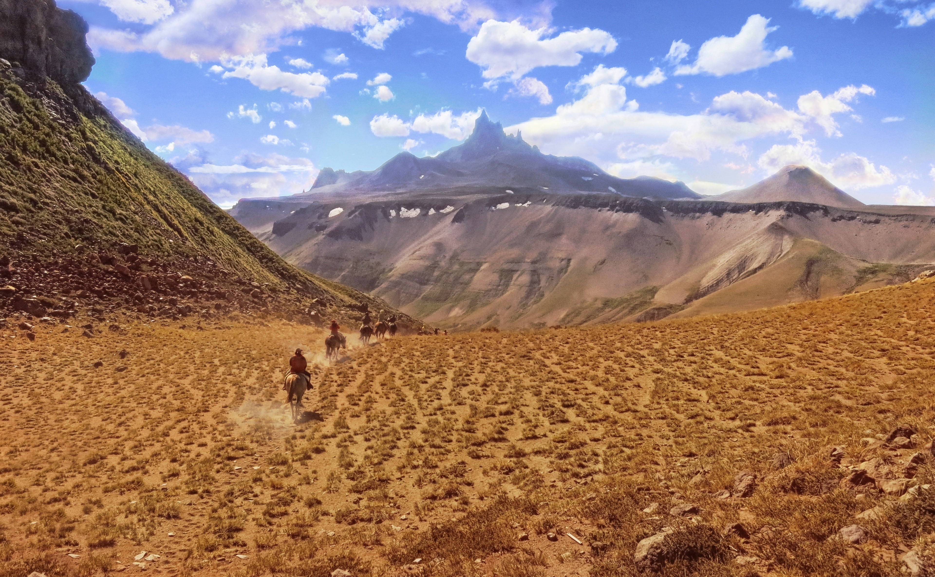 one person, unrecognizable person, cajon, horse, loicas, Argentina, cerrocampanario, remote, land, climate, scenics - nature, Andes, jmpznz, non-urban scene, HD Wallpaper