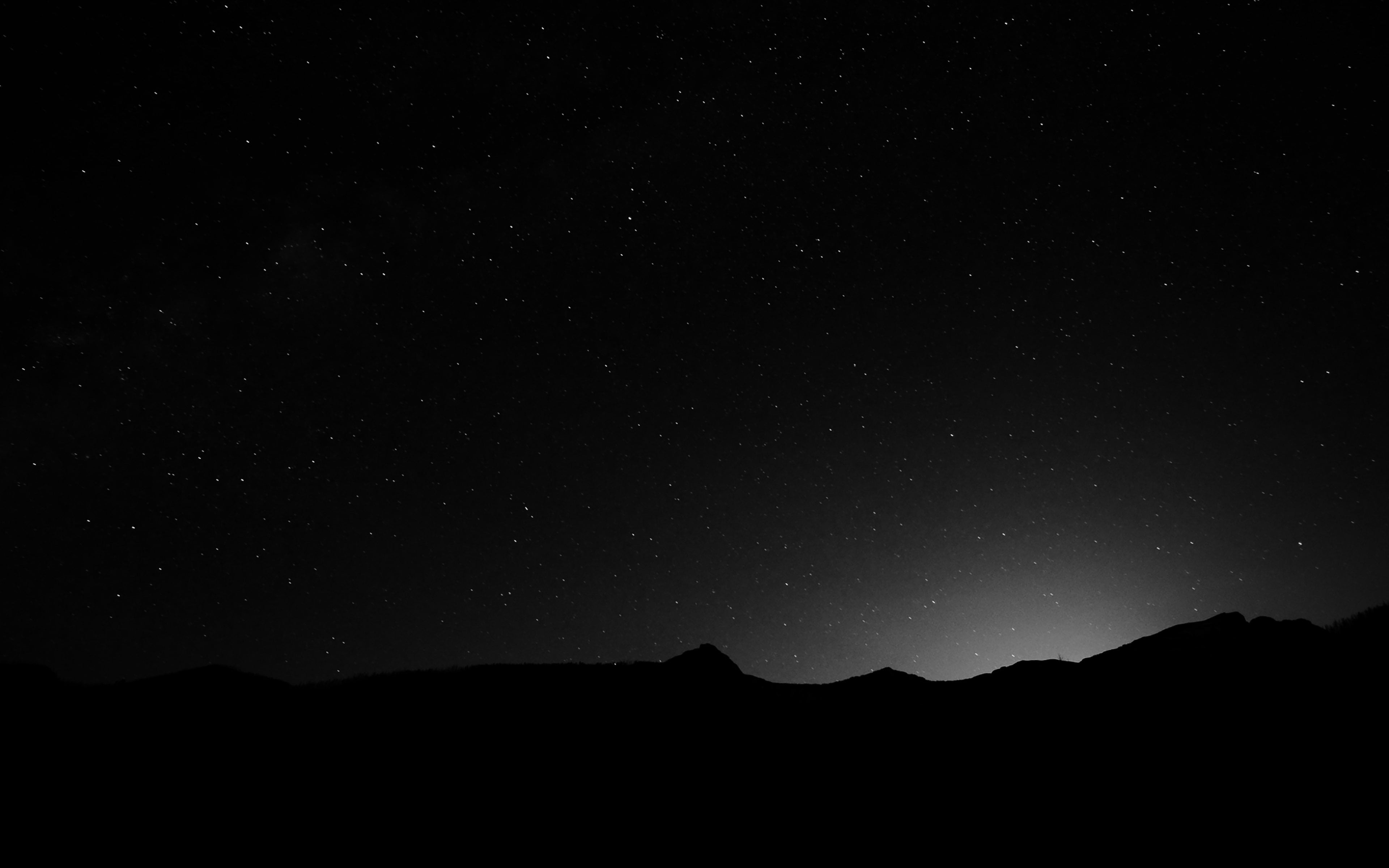 mountain range, scenics - nature, star field, star - space, shining, no people, silhouette, landscape, wide, sky, galaxy, 4K, tranquility, idyllic, mountain, HD Wallpaper