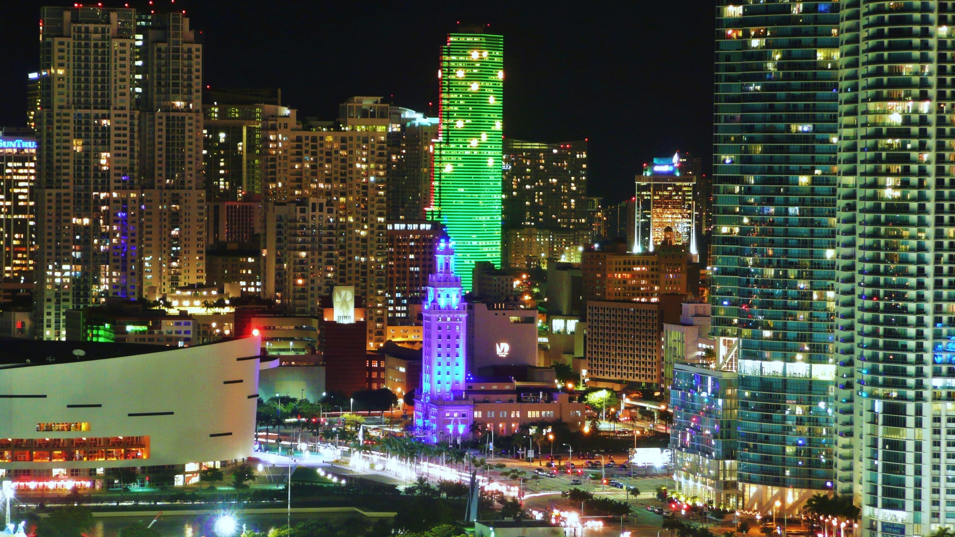 FL, Miami, the city, 2K, city, Florida, USA, HD Wallpaper