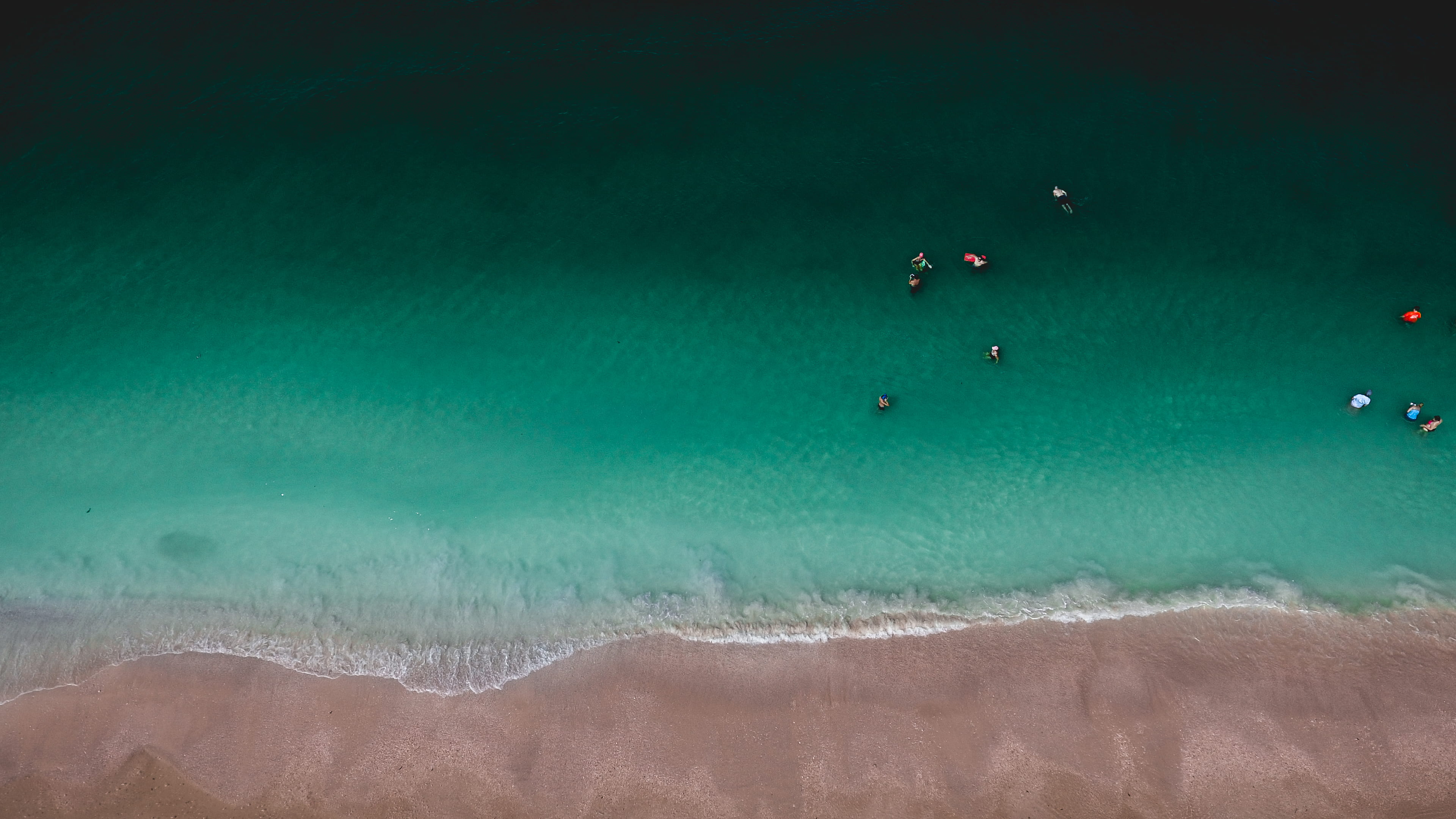 body part, sea, vacations, people, land, human body part, 4K, turquoise colored, ocean, tropical climate, water, beauty in nature, sport, travel destinations, HD Wallpaper