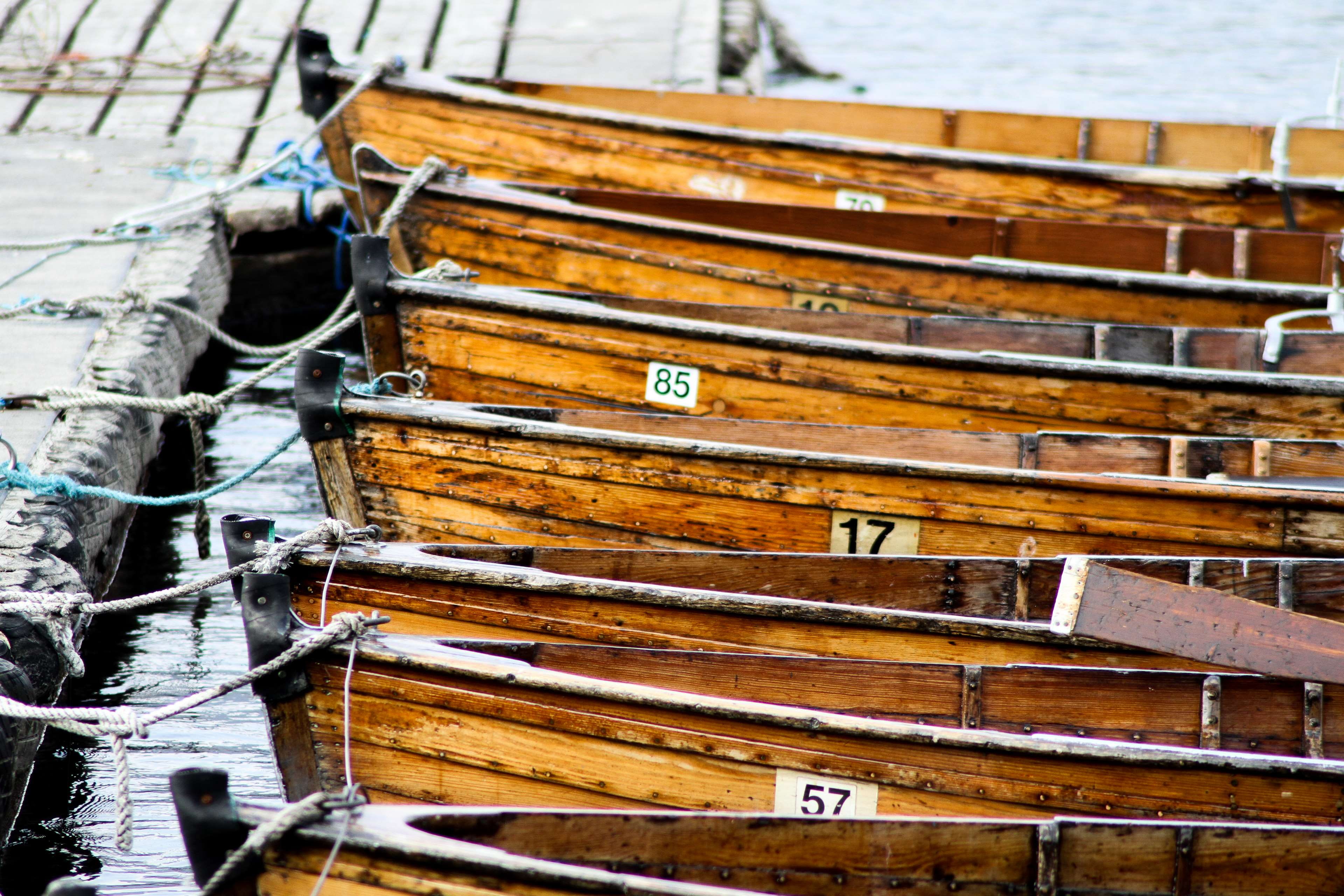 wooden, outdoors, day, architecture, brown, metal, boats, no people, wood - material, lake, wood, nature, nautical vessel, transportation, focus on foreground, HD Wallpaper