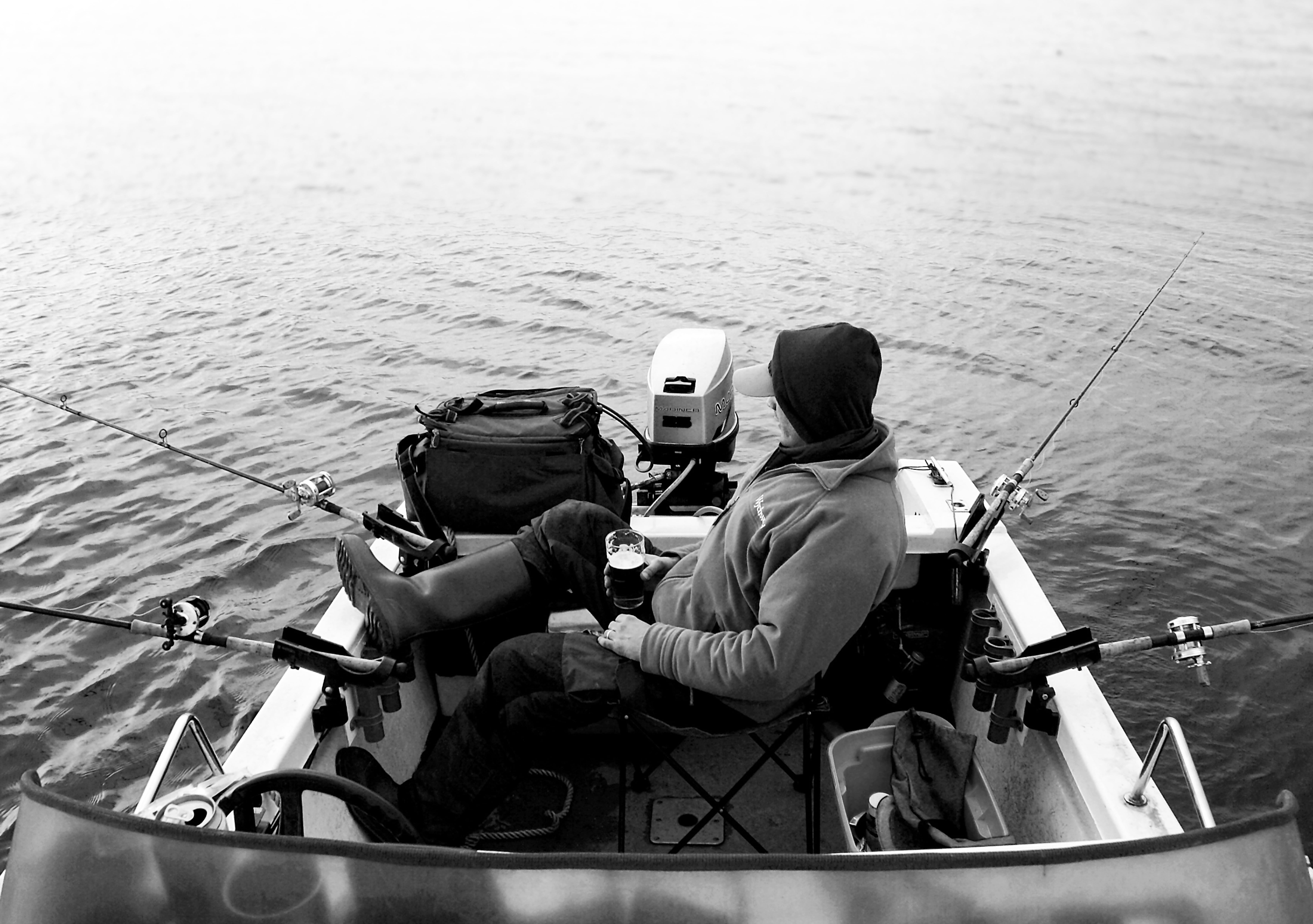 fishing, beer, nautical Vessel, two people, rod, photo, sea, power, chilling, lifestyles, lake, day, man, real people, windermere, outdoors, togetherness, HD Wallpaper