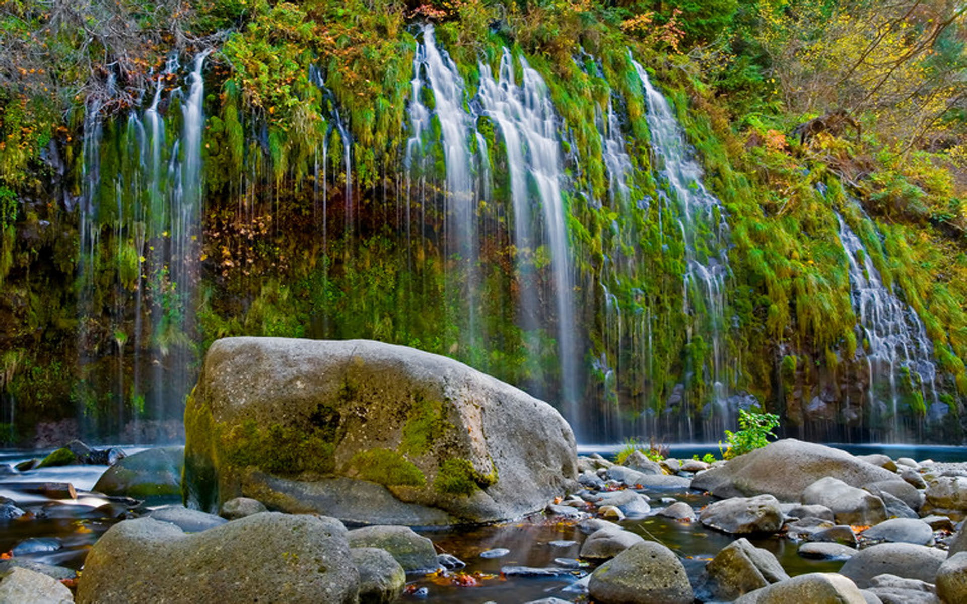 waterfall, desktop, northern, hd, full, 1080P, screen, california, HD Wallpaper