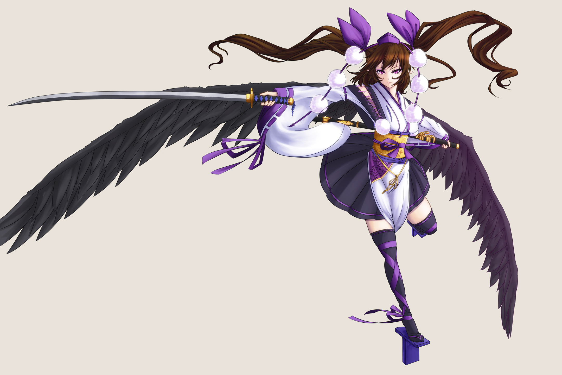 Himekaidou Hatate, Touhou, 1080P, HD Wallpaper