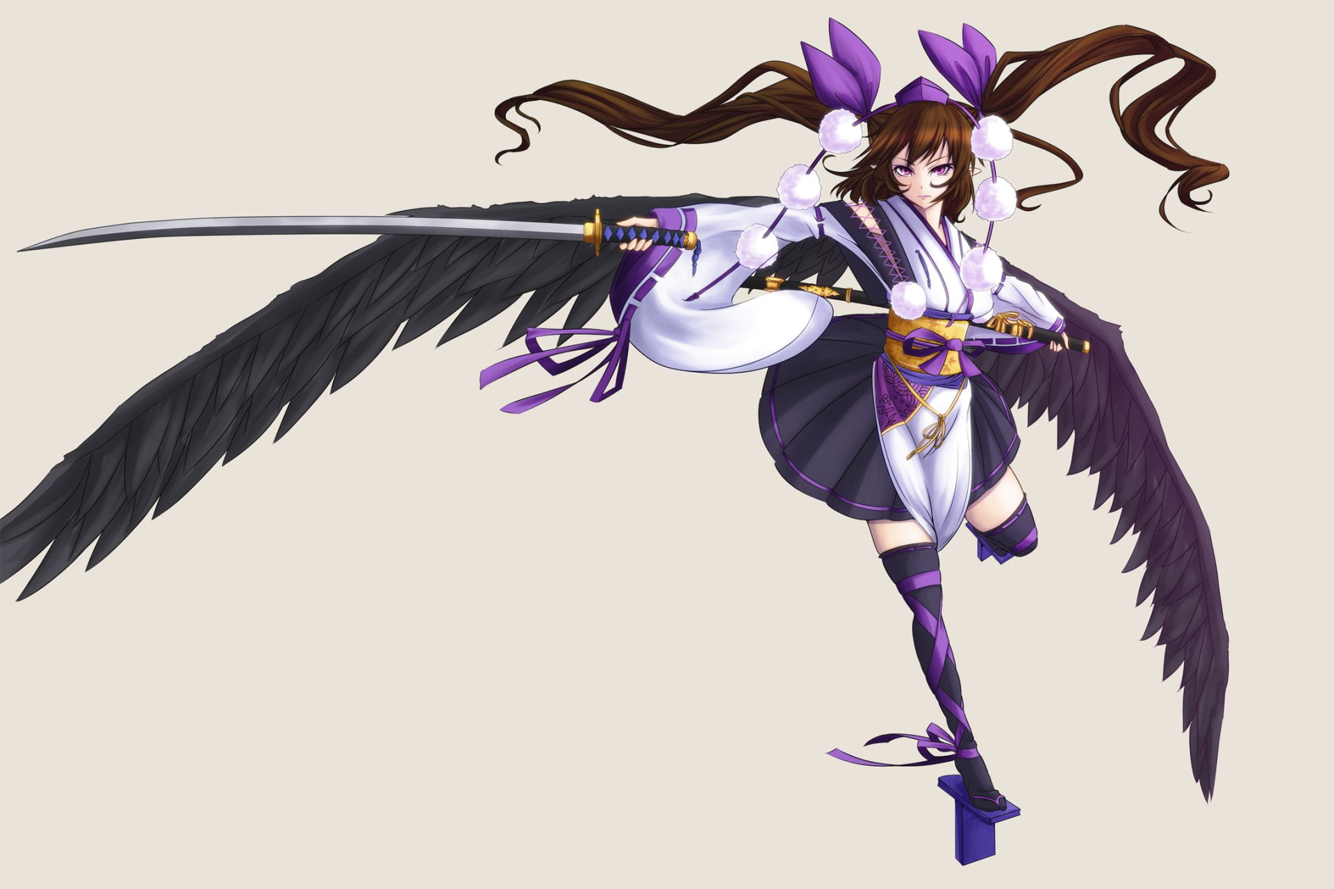Anime, Hatate Himekaidou, Touhou, 1080P, HD Wallpaper