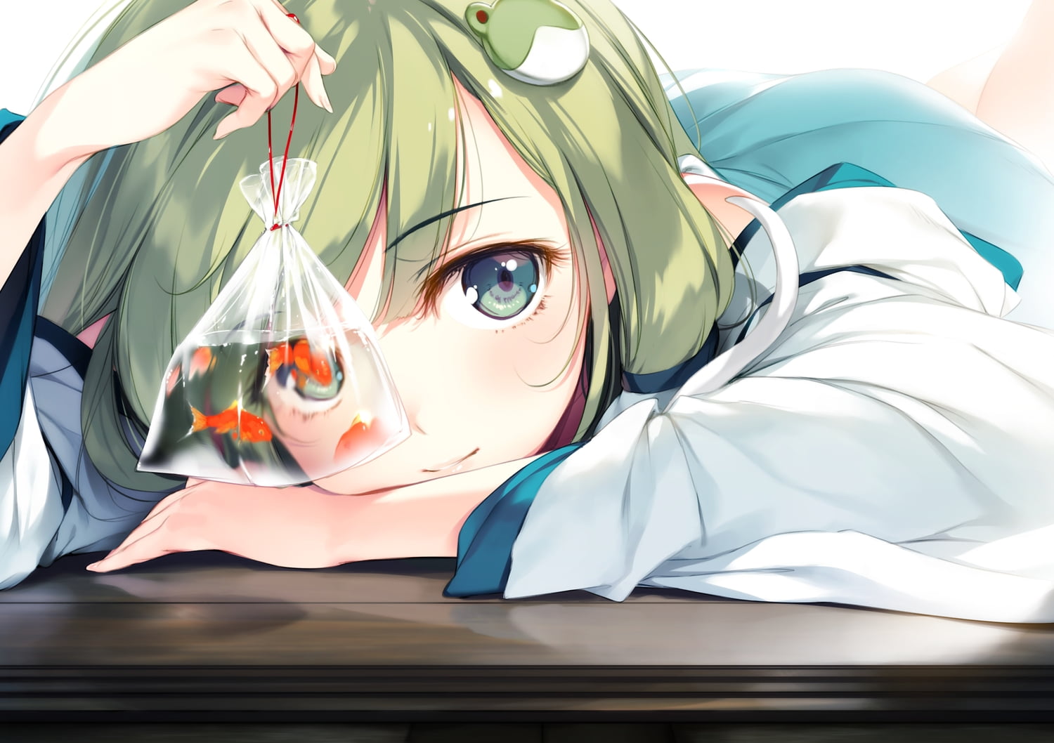Kochiya Sanae, ke-ta, Touhou, 720P, anime girls, HD Wallpaper