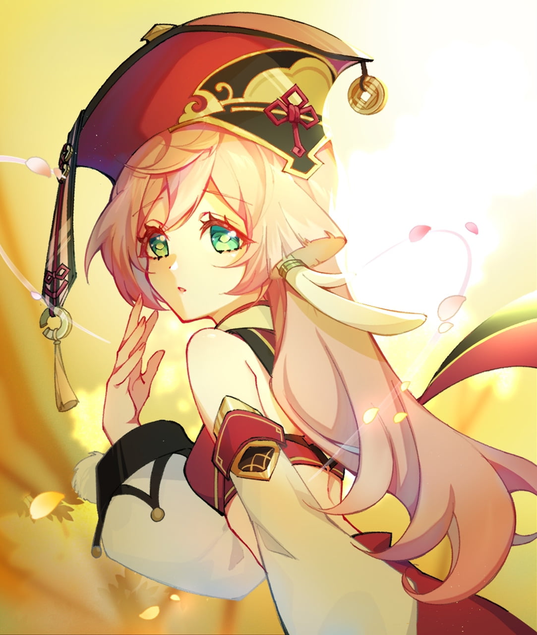 anime girls, 720P, Yanfei(Genshin Impact), Genshin Impact, Phone HD Wallpaper