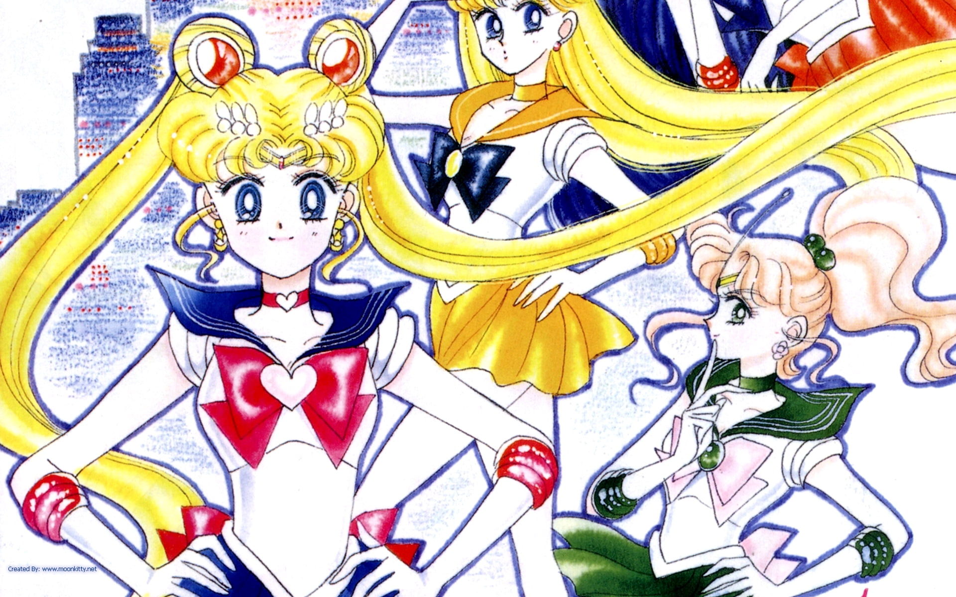 minako, sailor, Makoto, anime, art, senshi, 1080P, hd, mina, inner, Lita, Manga, moon, Sailor Jupiter, HD Wallpaper