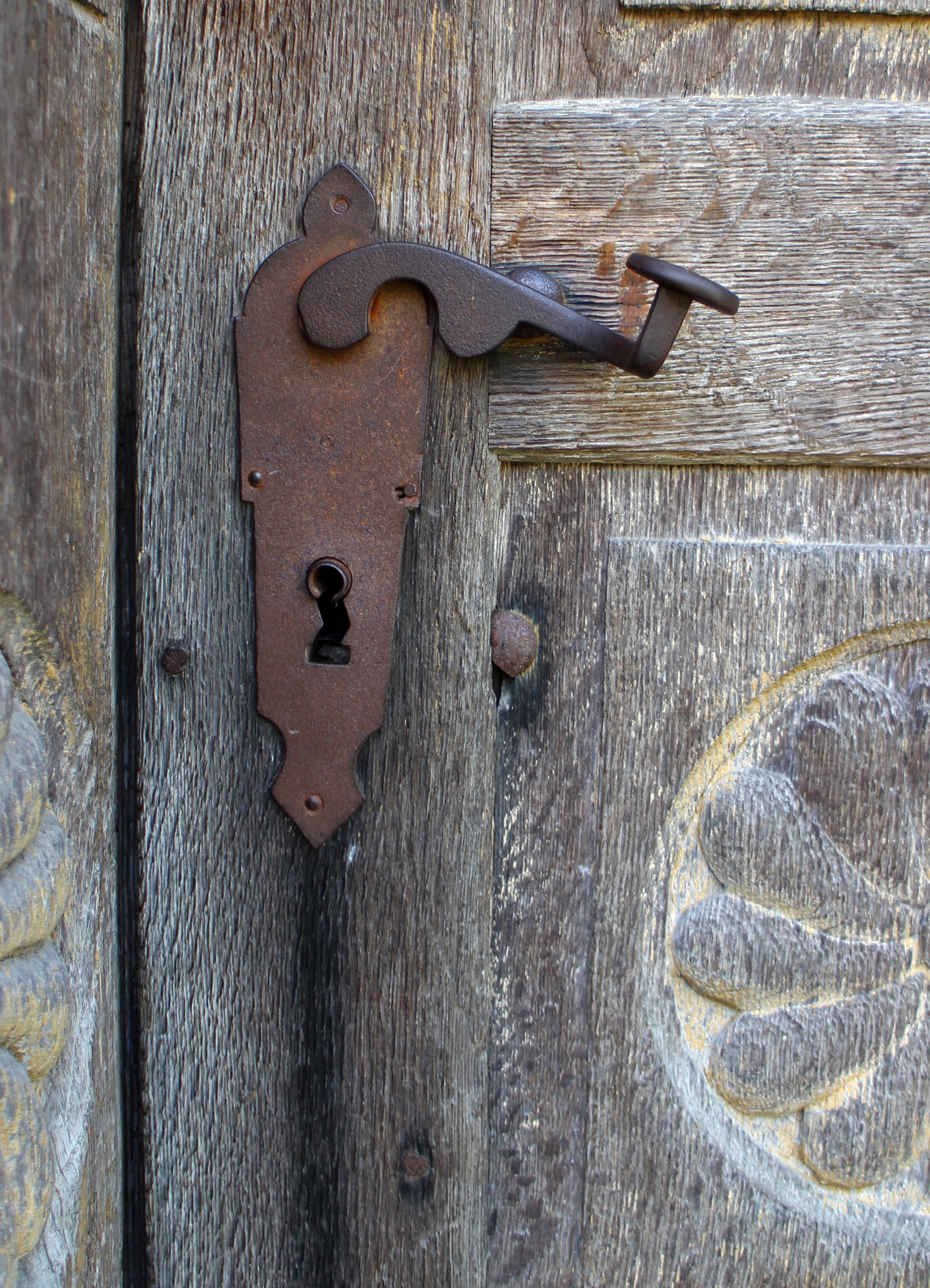 weathered, pattern, brown, close-up, full frame, backgrounds, closed, latch, antique, rusty, no people, rusted, safety, door, input, door lock, 2K, day, Phone HD Wallpaper