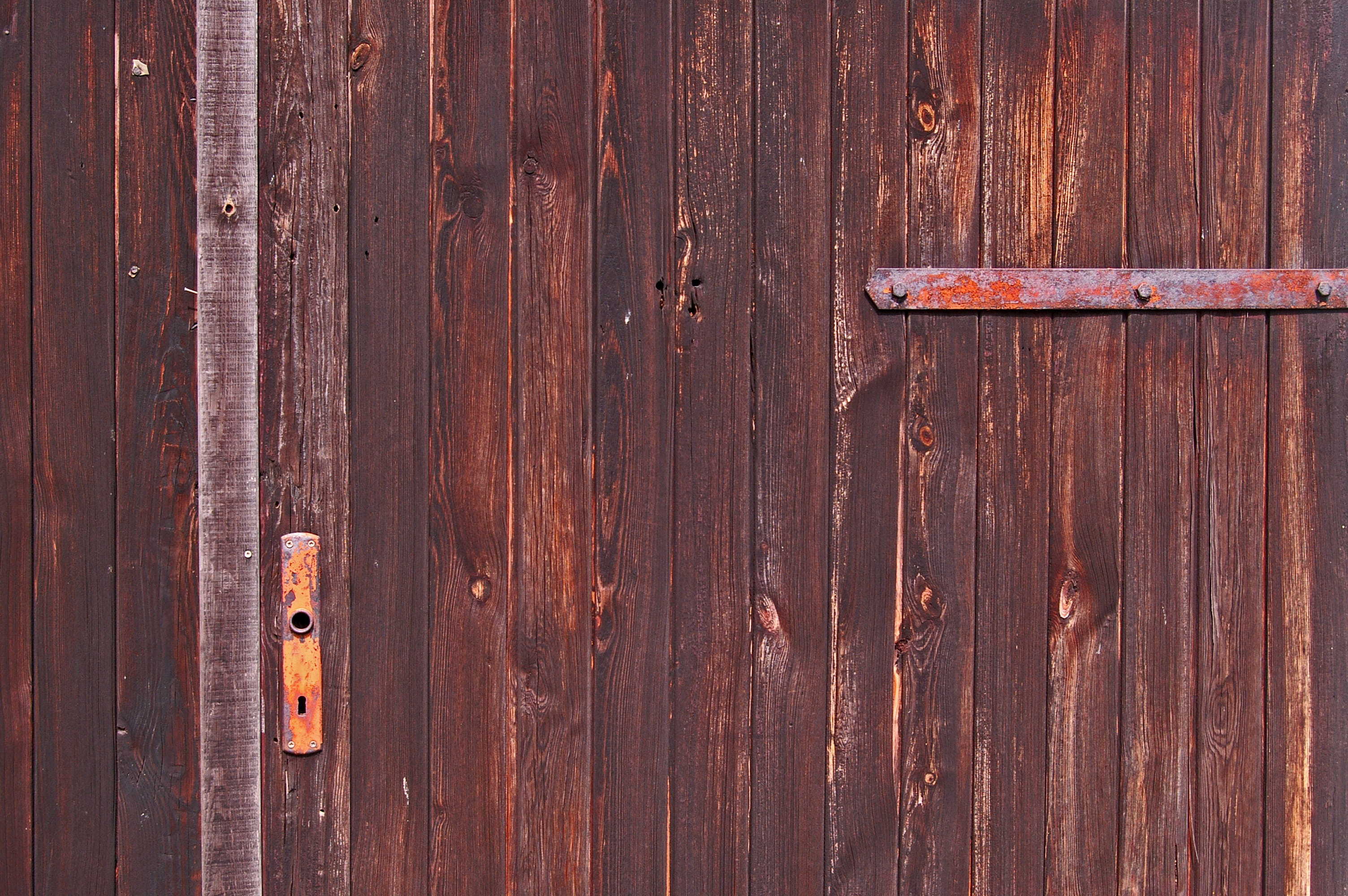 old, shut off, capping, fitting, fittings, locked, backgrounds, 2K, brown, textured, deterioration, door lock, weathered, background, input, building, HD Wallpaper